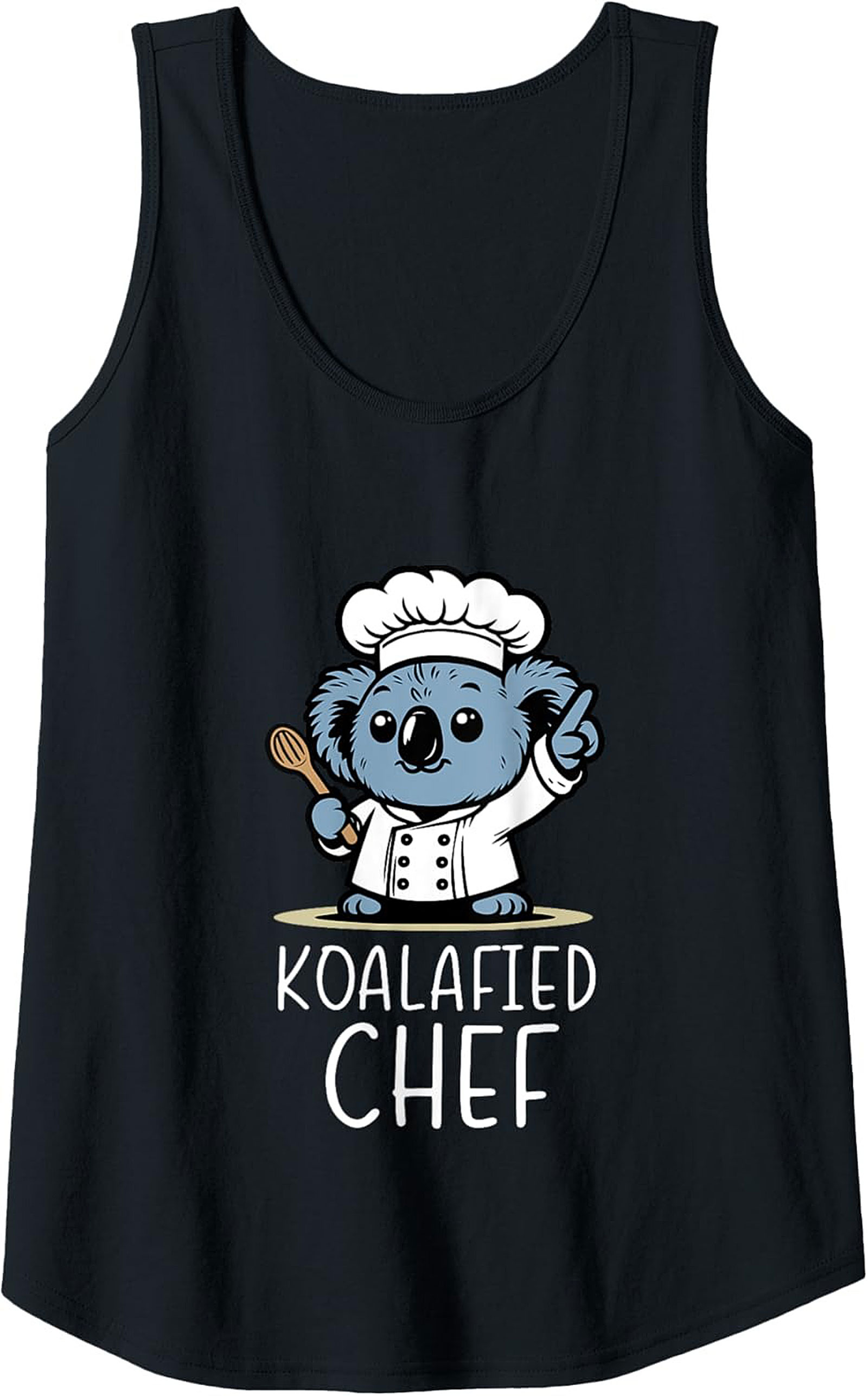 Koalafied Chef Tank Top Funny Koala Sleeveless Shirt Gift