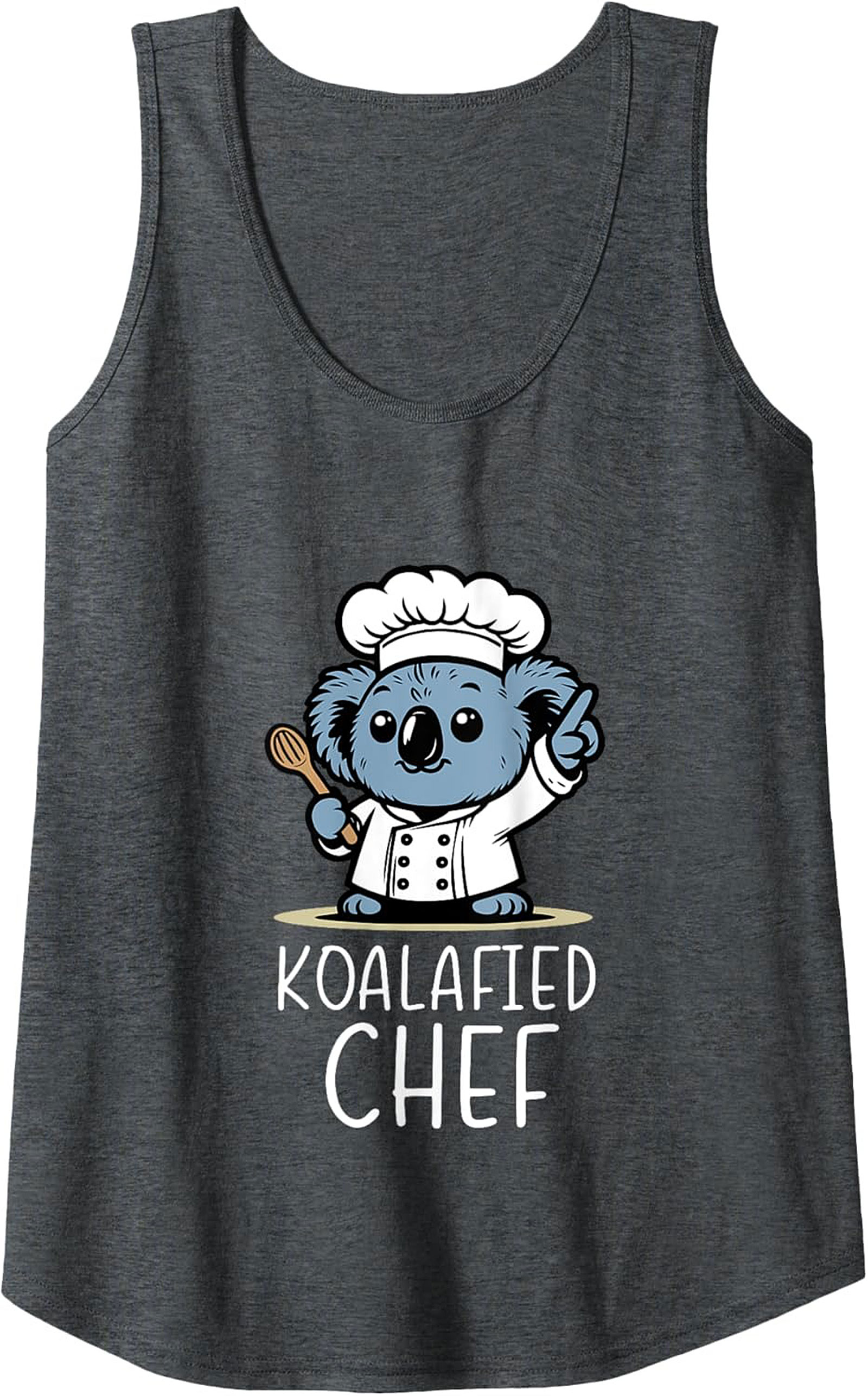 Koalafied Chef Tank Top Funny Koala Sleeveless Shirt Gift