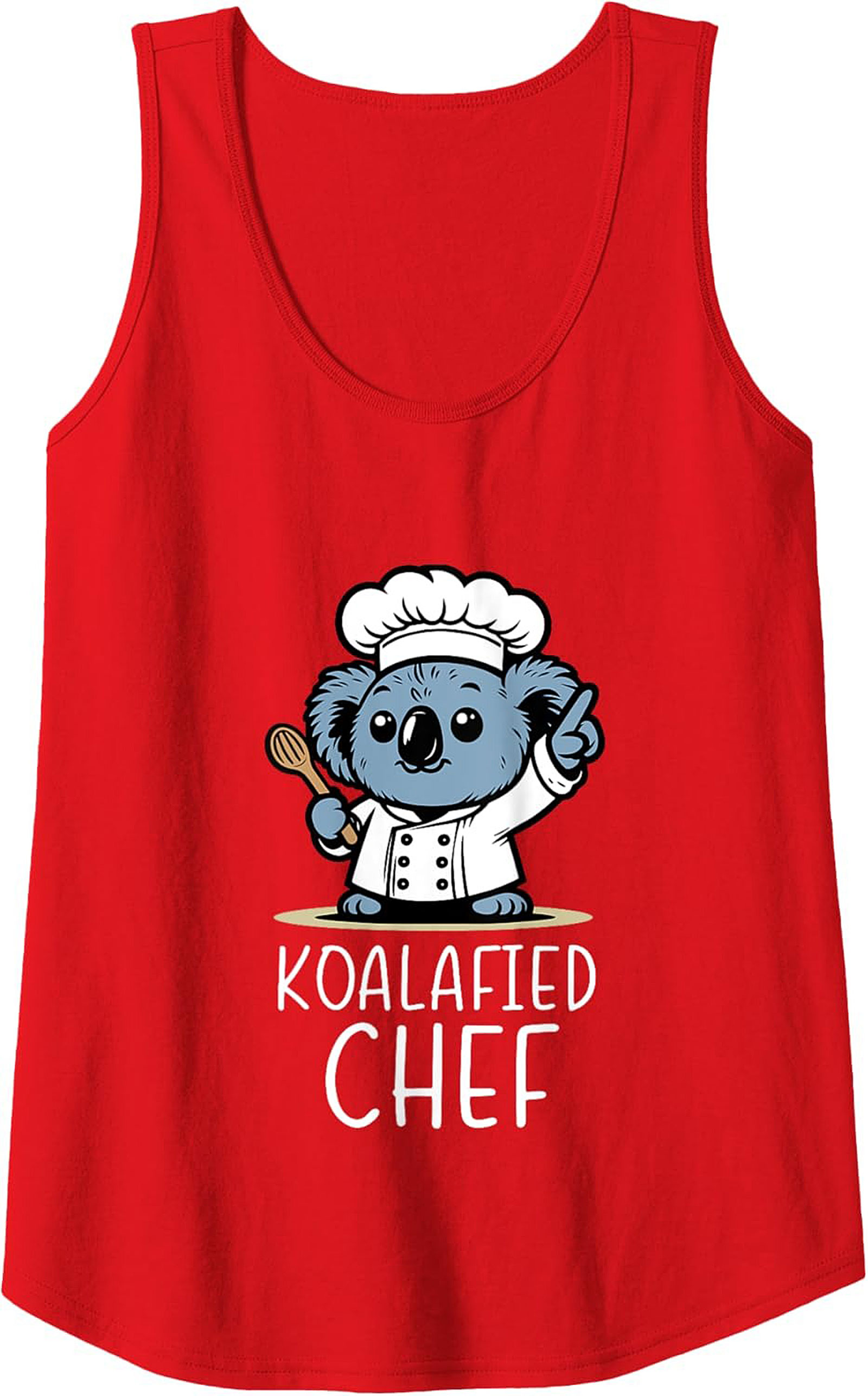 Koalafied Chef Tank Top Funny Koala Sleeveless Shirt Gift