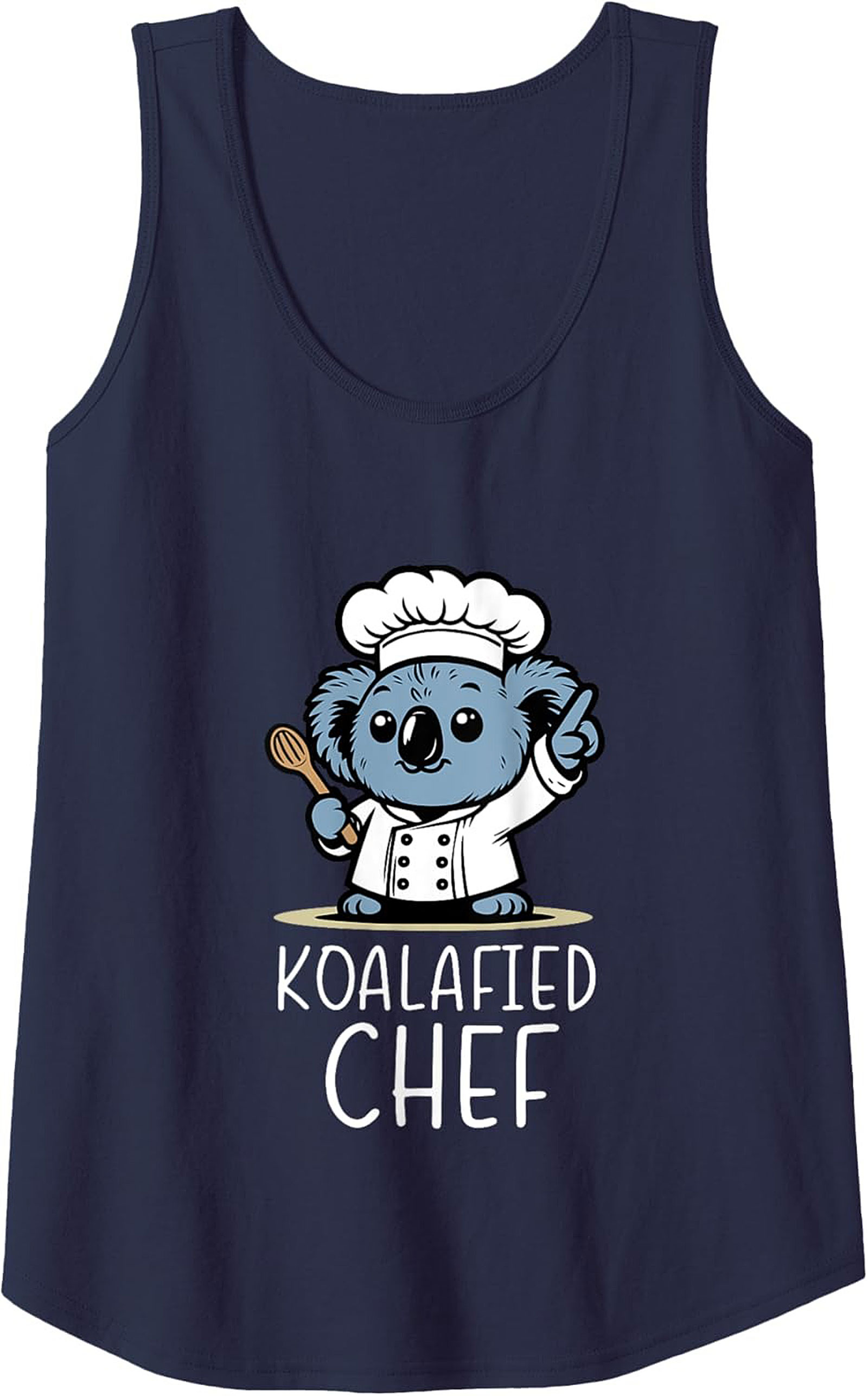 Koalafied Chef Tank Top Funny Koala Sleeveless Shirt Gift