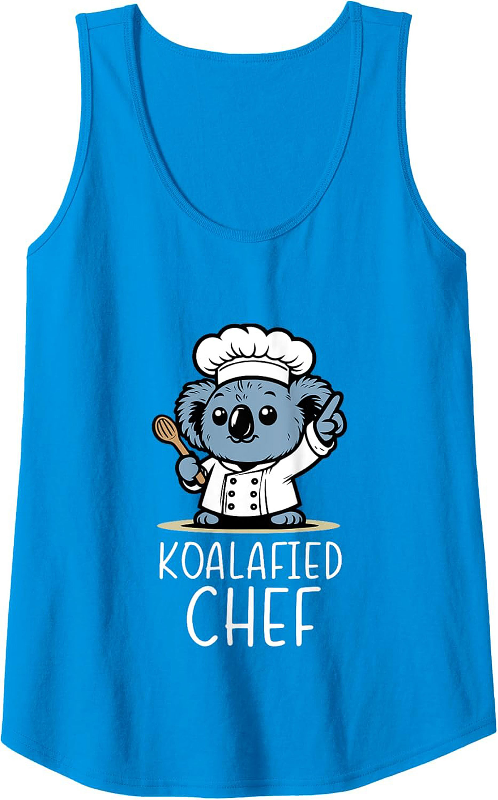 Koalafied Chef Tank Top Funny Koala Sleeveless Shirt Gift