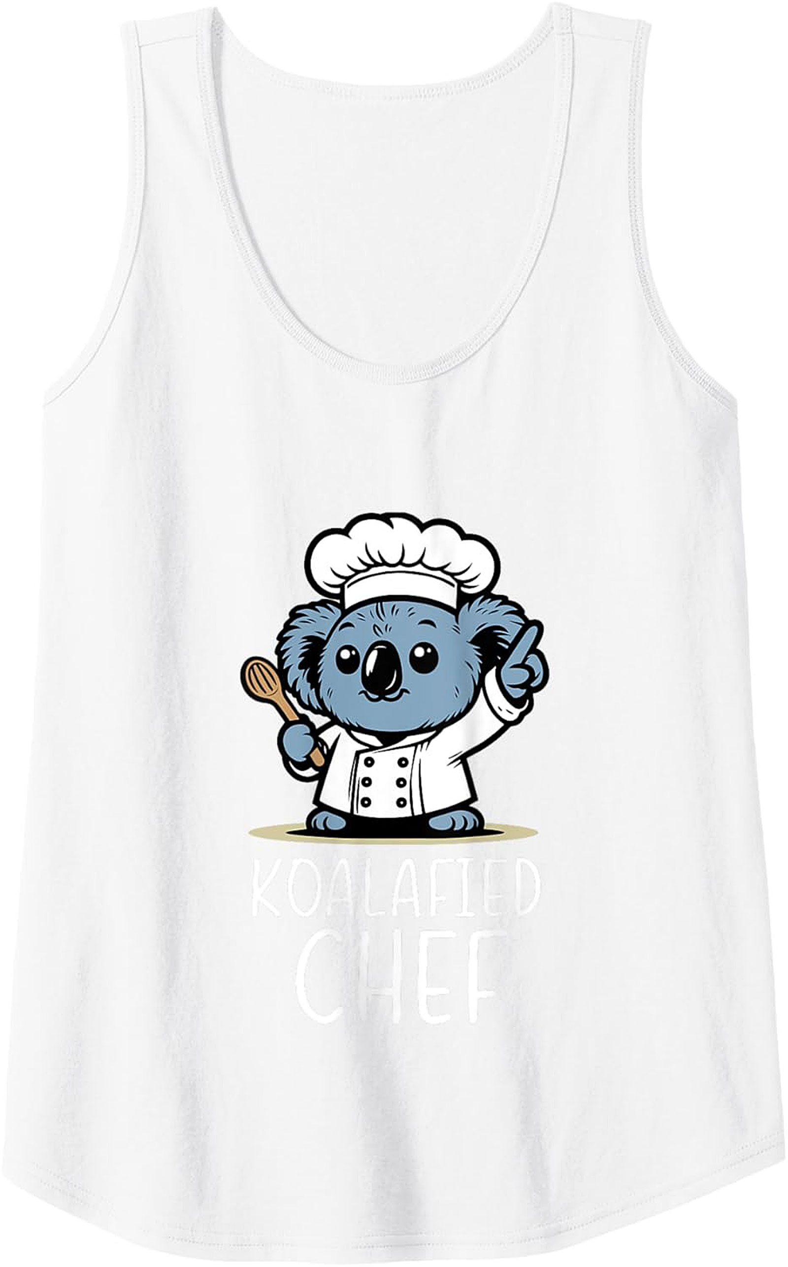 Koalafied Chef Tank Top Funny Koala Sleeveless Shirt Gift