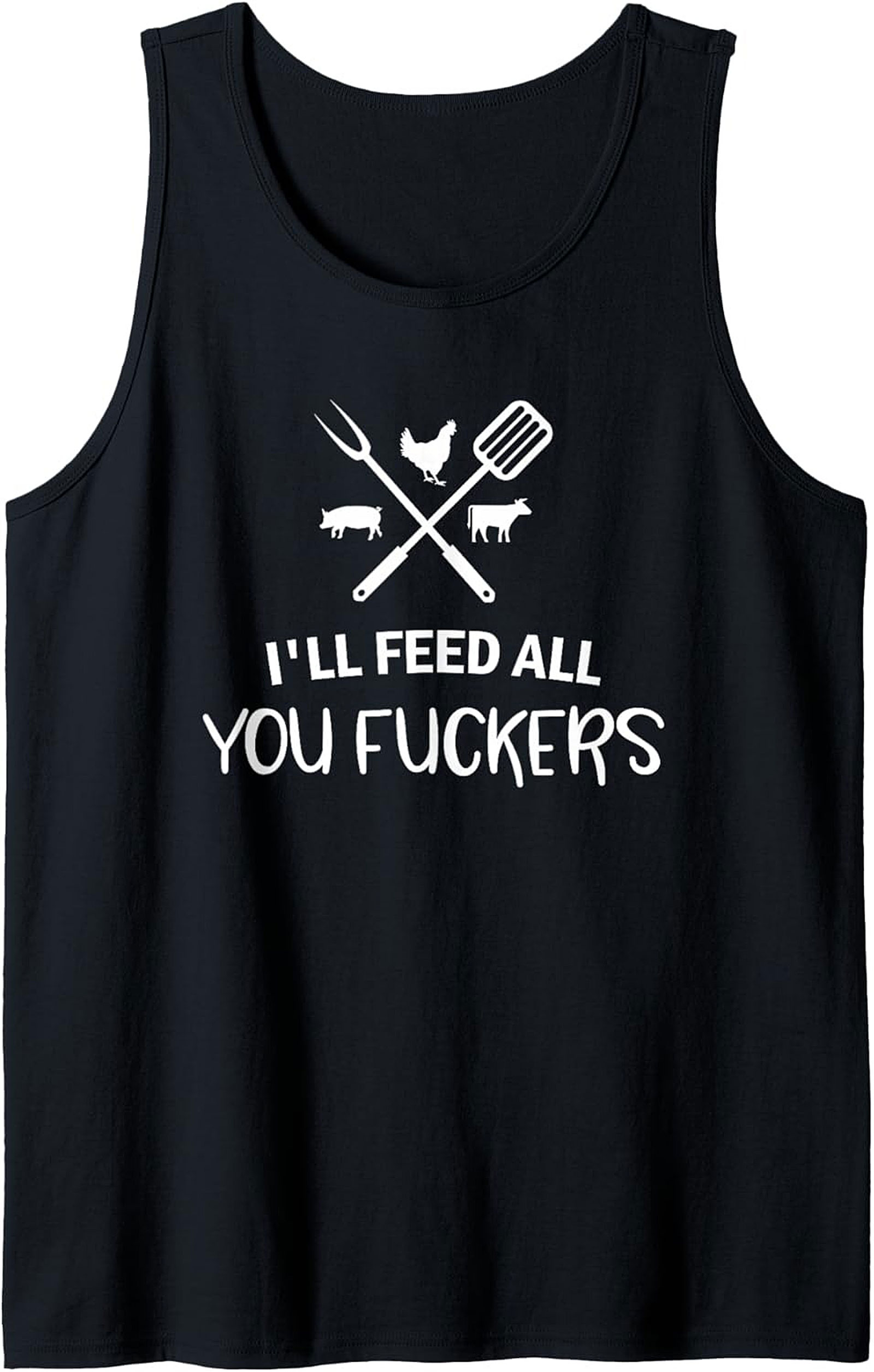 Funny Grilling Tank Top Pitmaster BBQ Sleeveless Shirt