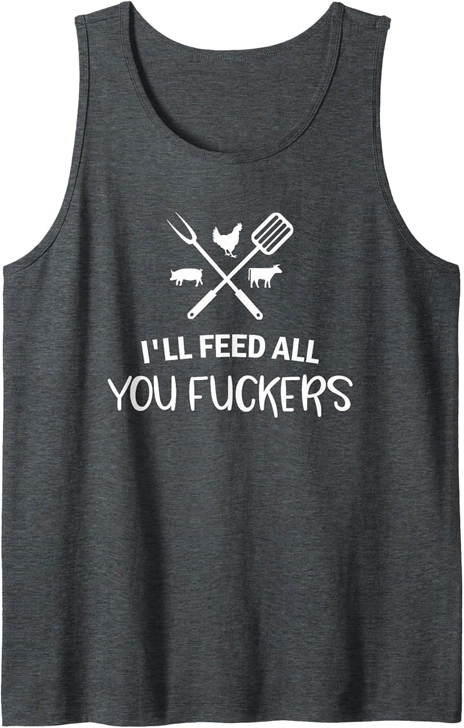 Funny Grilling Tank Top Pitmaster BBQ Sleeveless Shirt