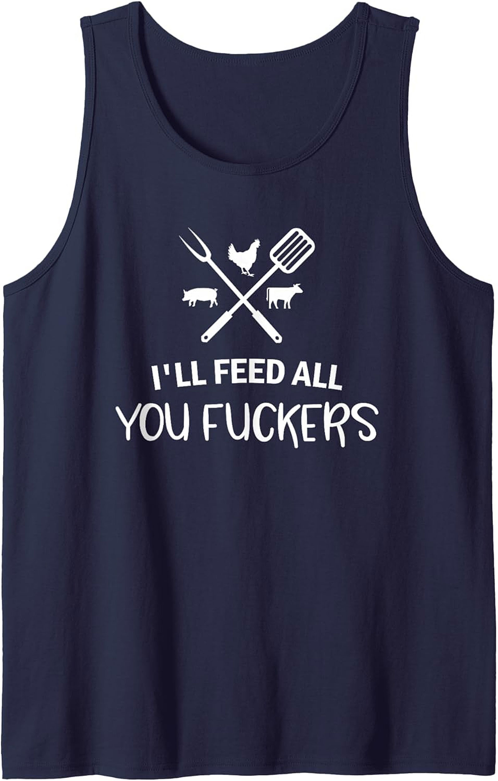 Funny Grilling Tank Top Pitmaster BBQ Sleeveless Shirt