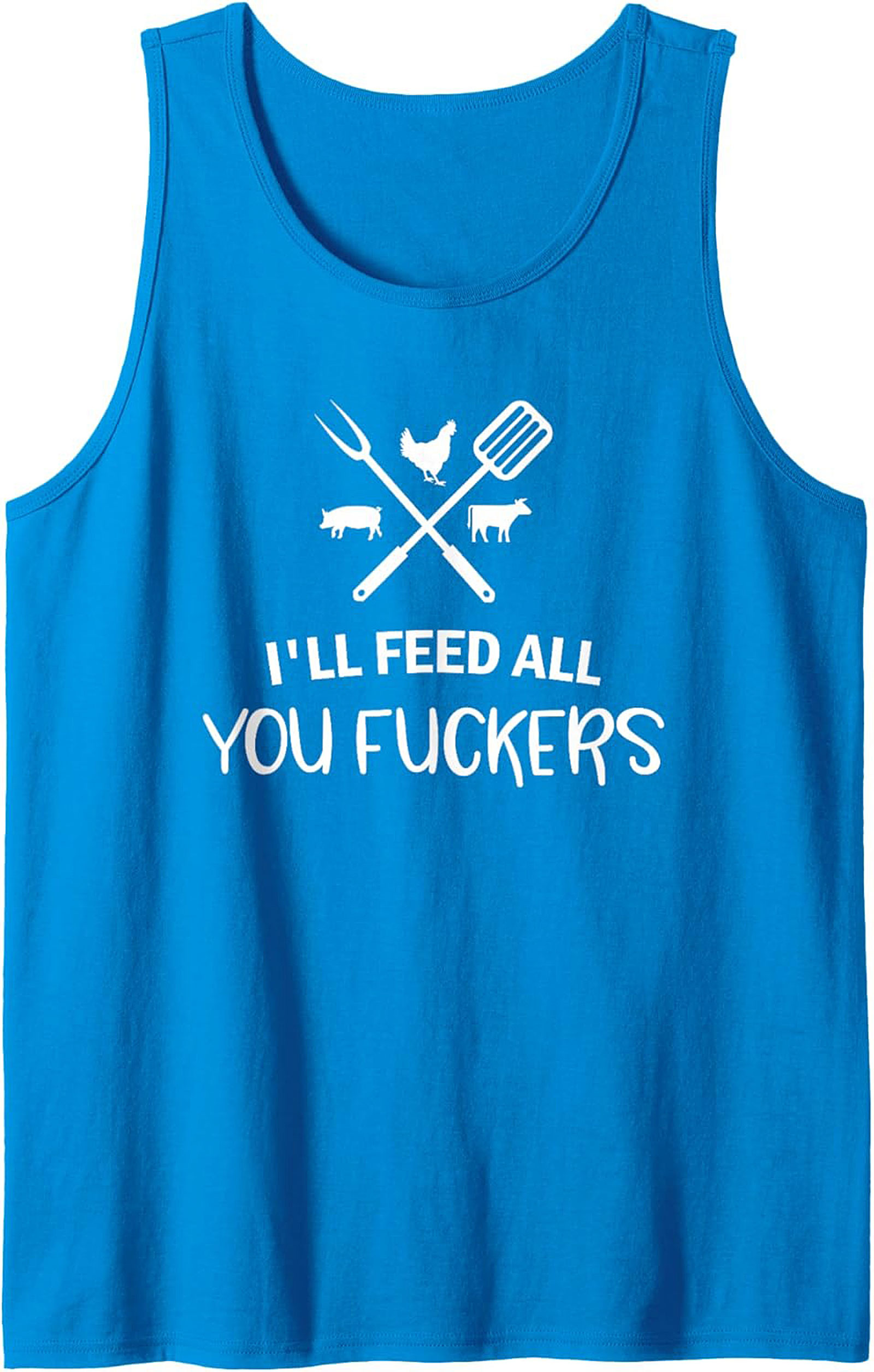 Funny Grilling Tank Top Pitmaster BBQ Sleeveless Shirt