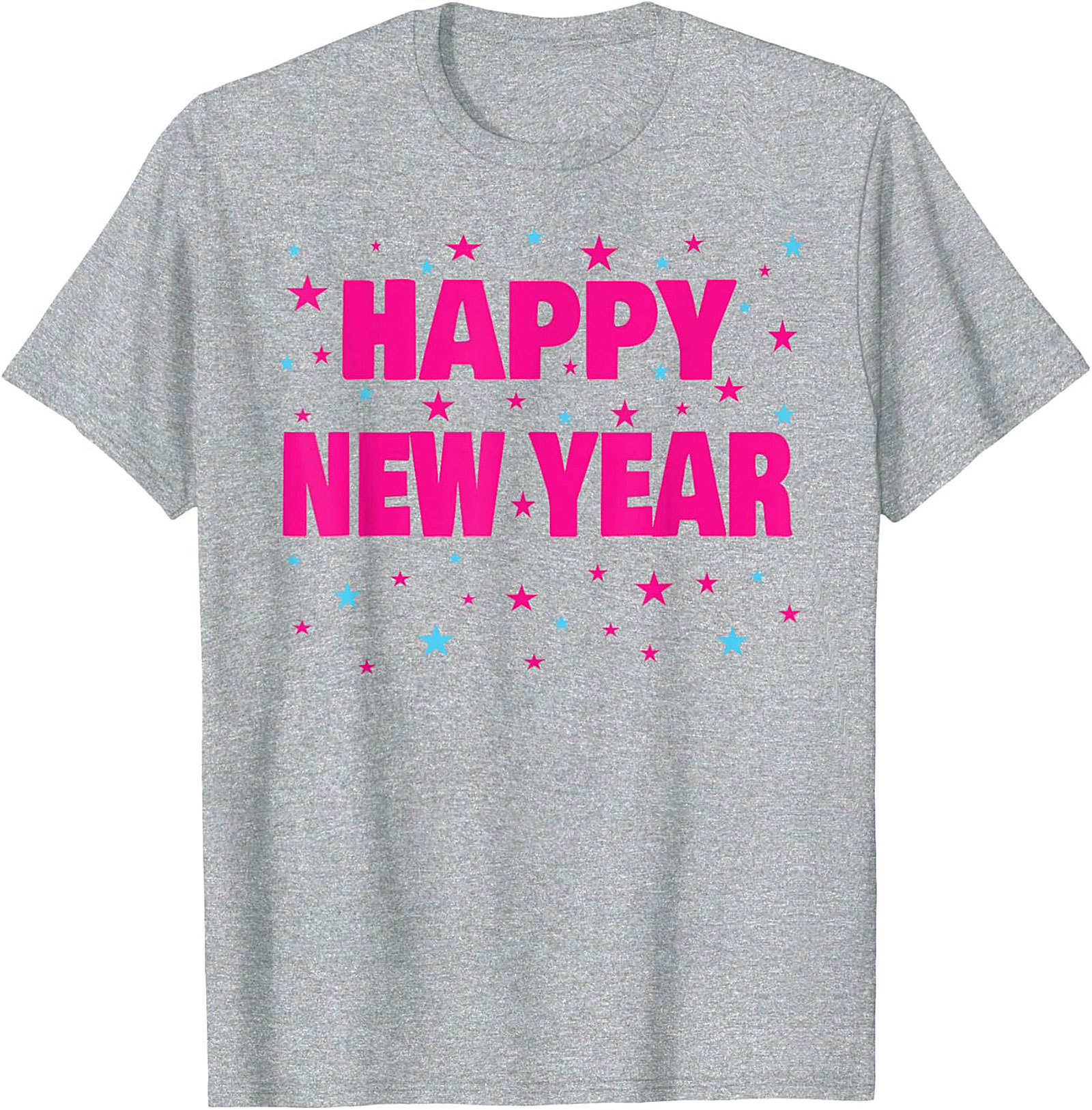 Happy New Year T-shirt Neon Party Graphic Tee Unisex