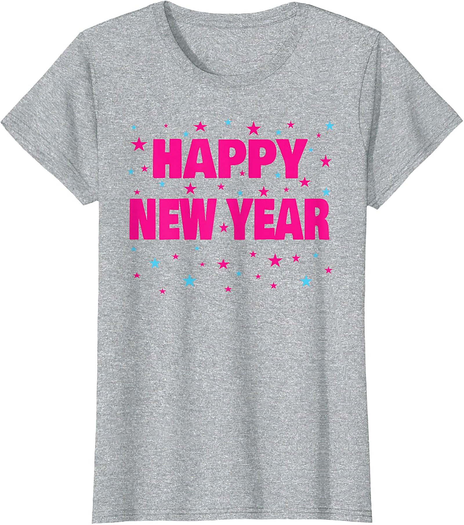 Happy New Year T-shirt Neon Party Graphic Tee Unisex