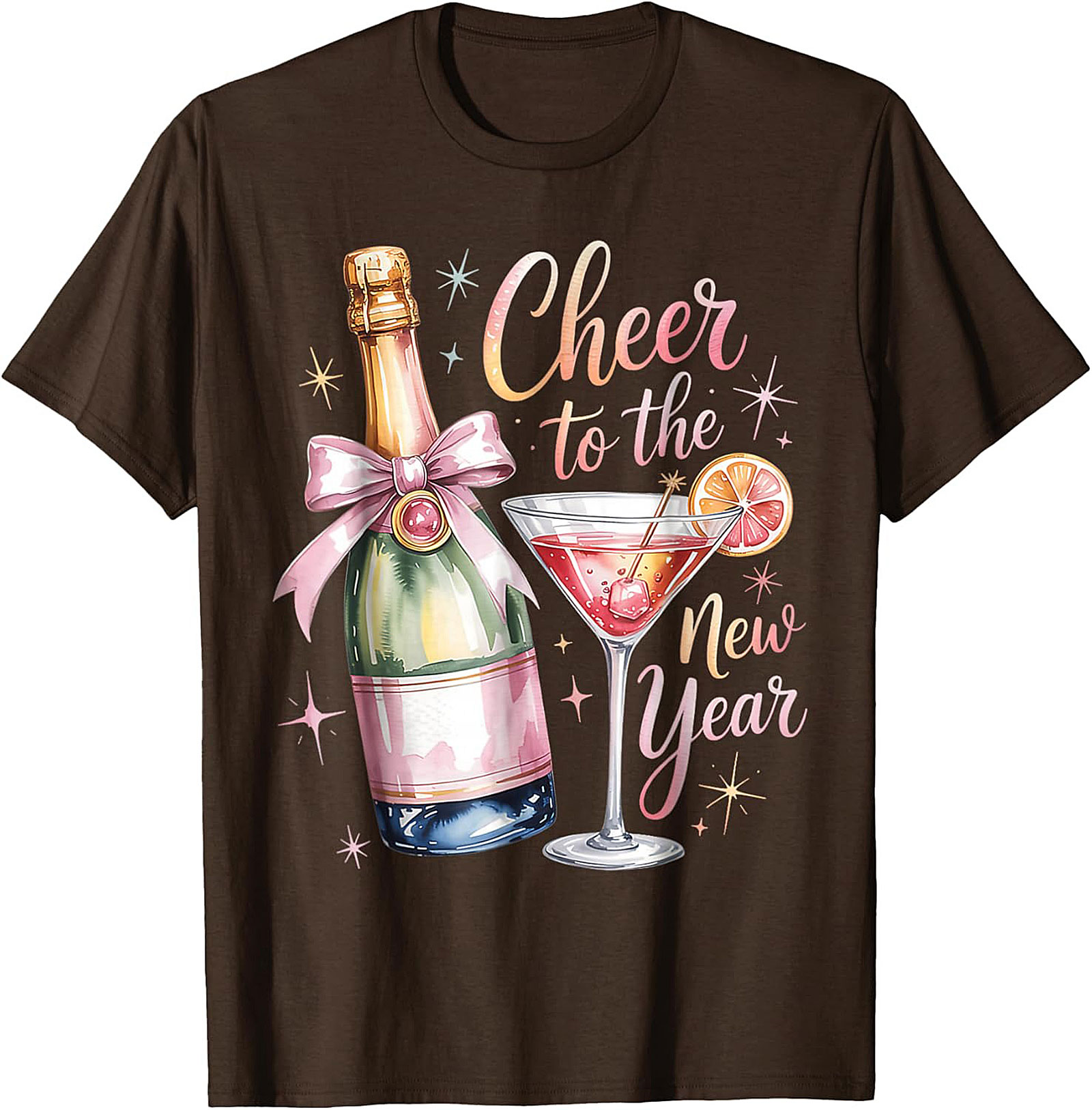 New Year's Eve T-shirt Champagne Celebration Graphic Tee