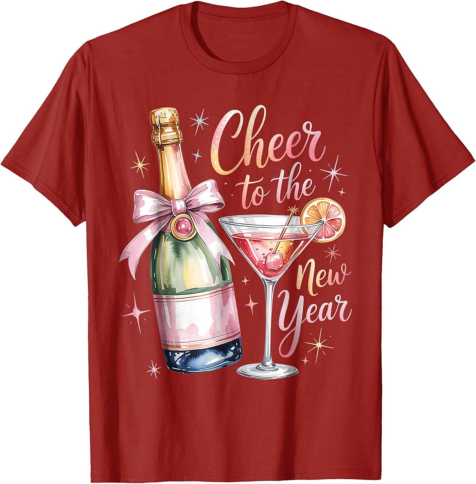 New Year's Eve T-shirt Champagne Celebration Graphic Tee