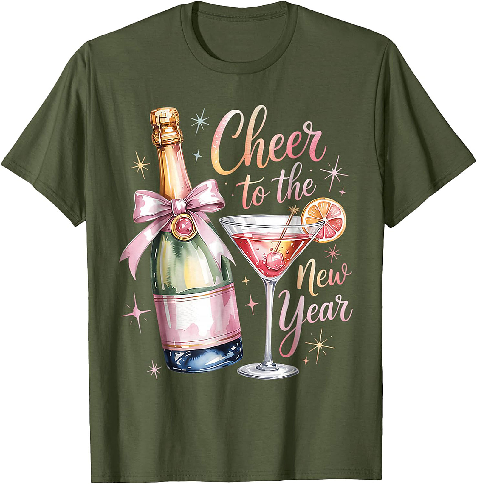 New Year's Eve T-shirt Champagne Celebration Graphic Tee