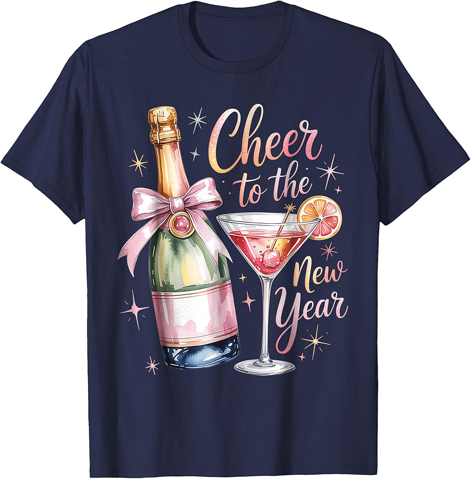 New Year's Eve T-shirt Champagne Celebration Graphic Tee
