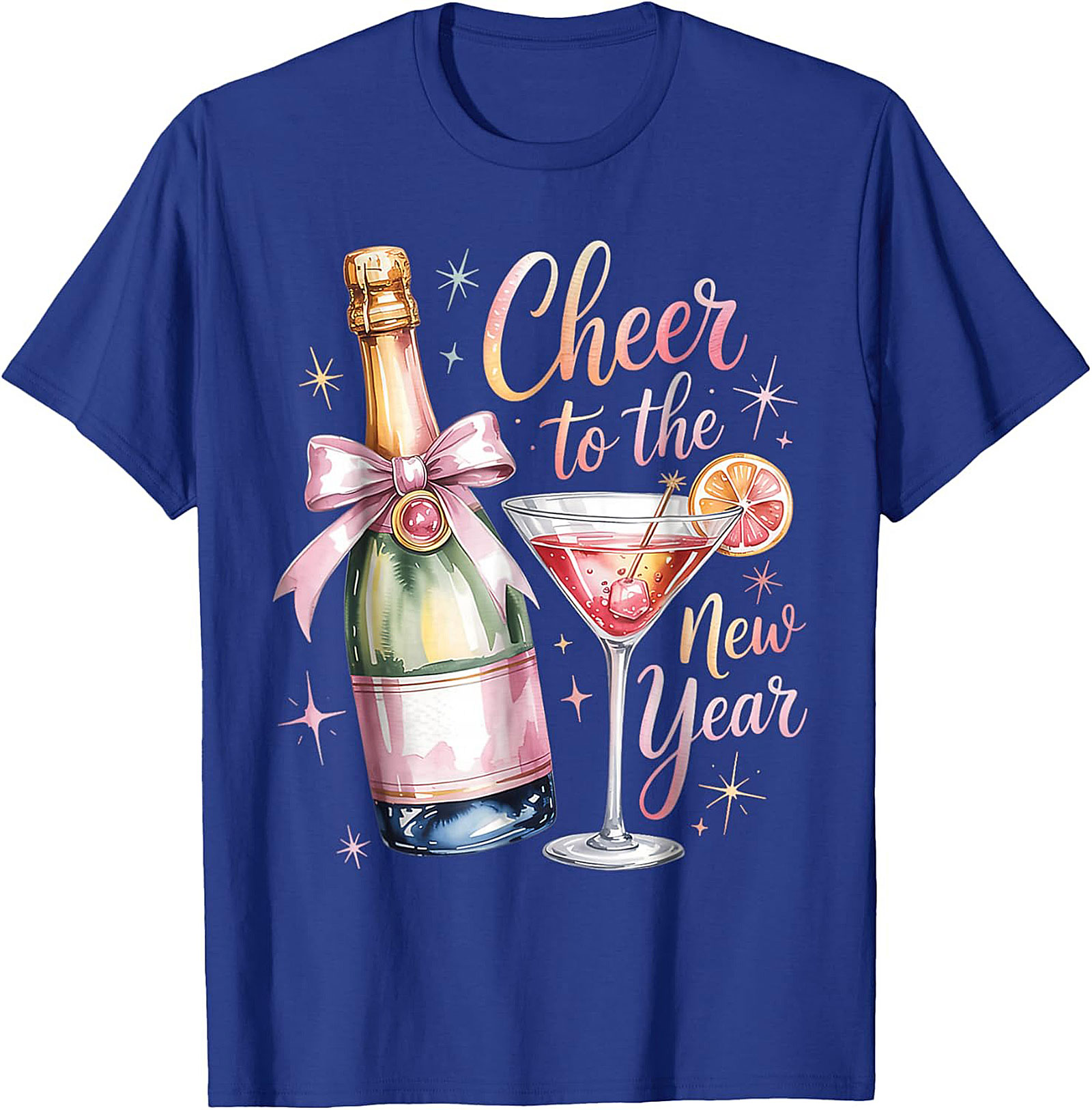 New Year's Eve T-shirt Champagne Celebration Graphic Tee