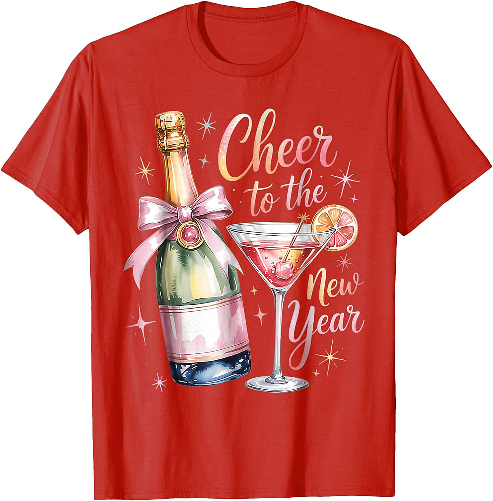 New Year's Eve T-shirt Champagne Celebration Graphic Tee