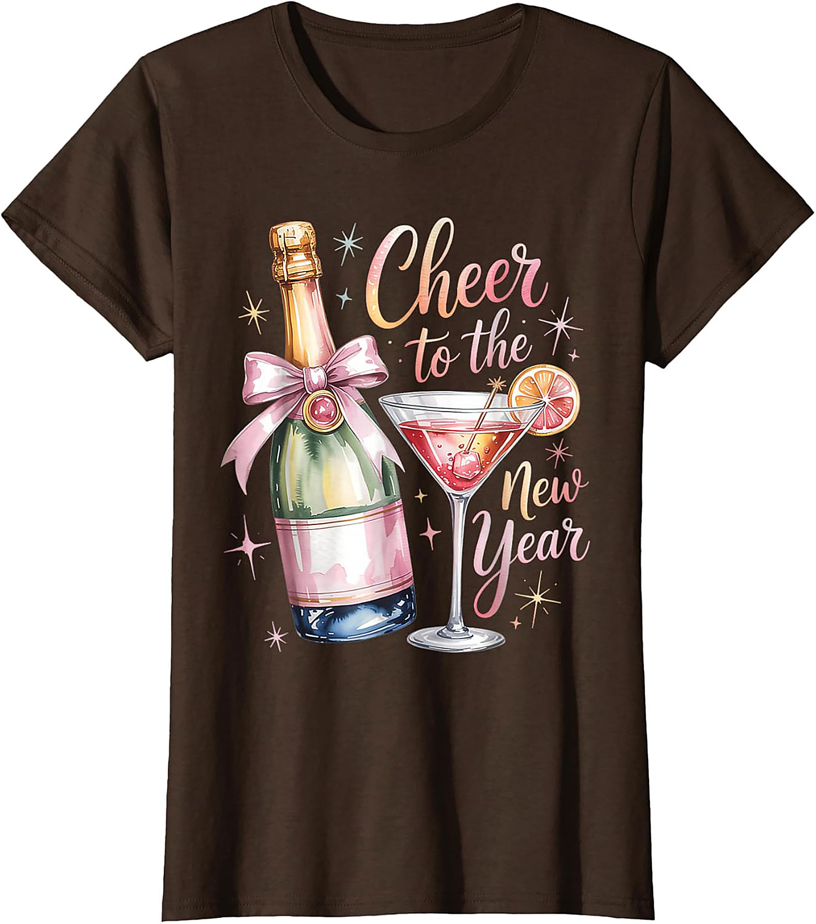 New Year's Eve T-shirt Champagne Celebration Graphic Tee