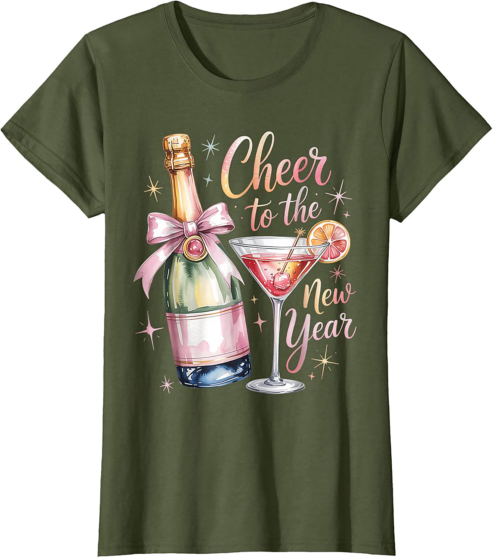 New Year's Eve T-shirt Champagne Celebration Graphic Tee