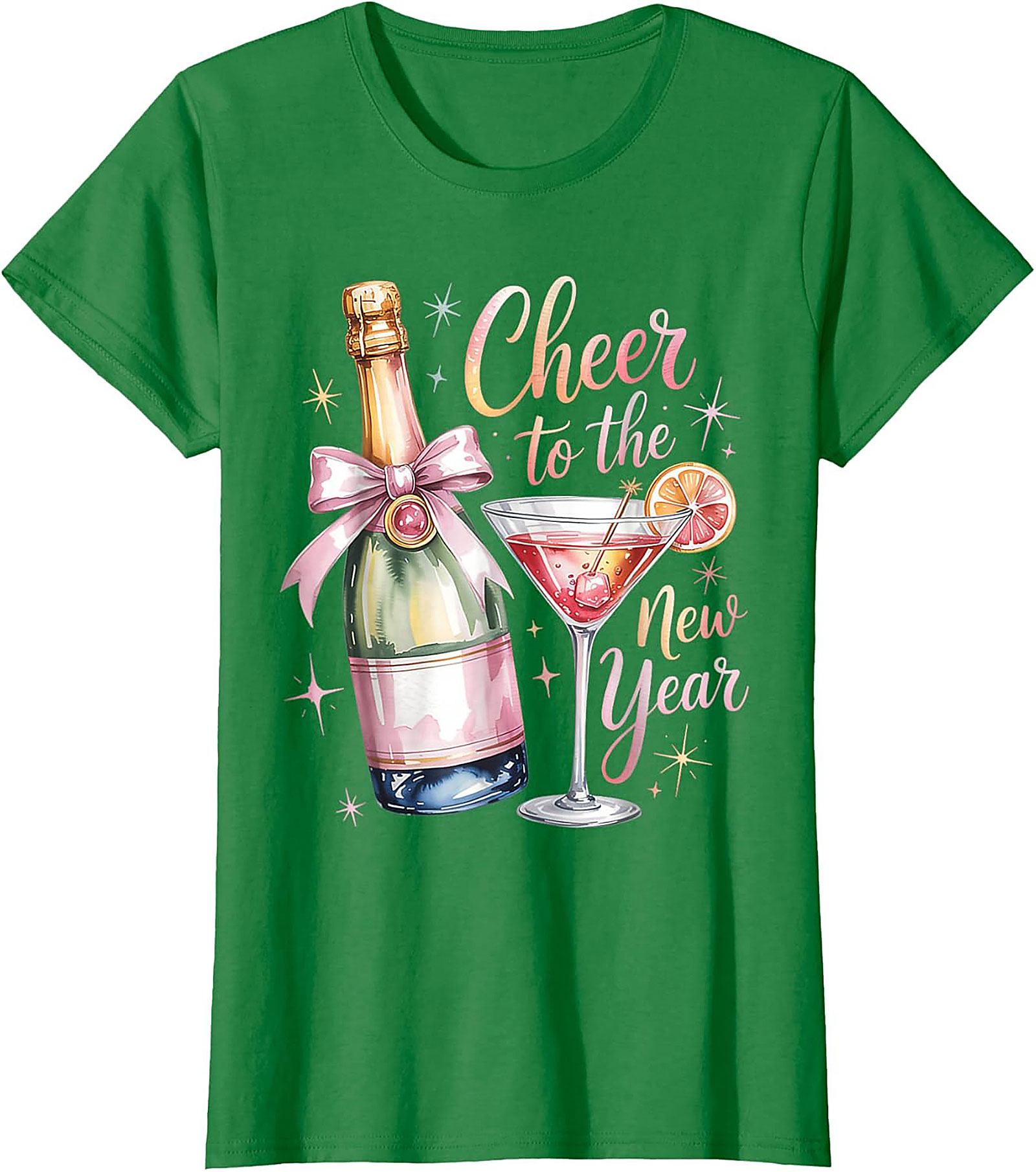 New Year's Eve T-shirt Champagne Celebration Graphic Tee