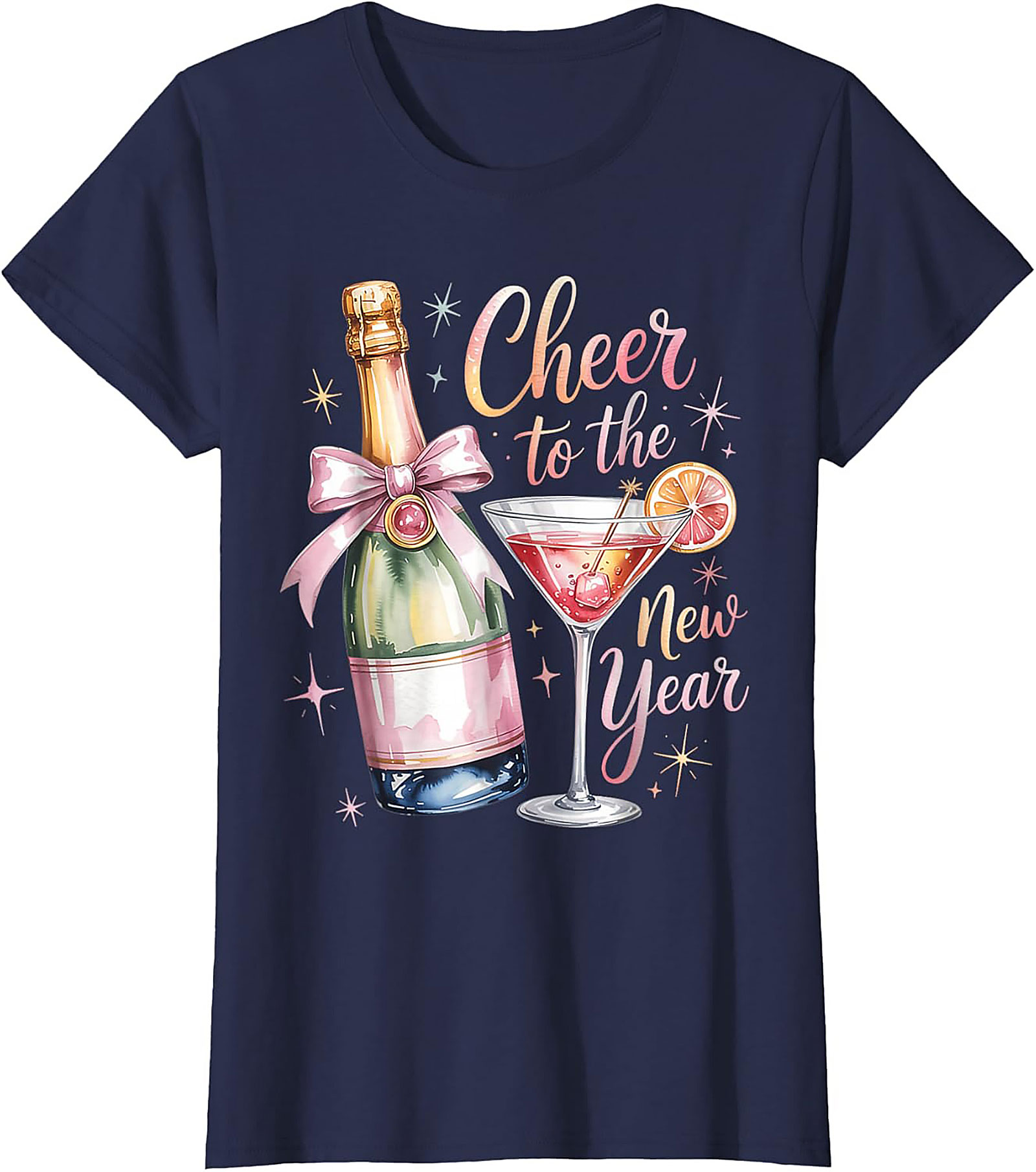 New Year's Eve T-shirt Champagne Celebration Graphic Tee