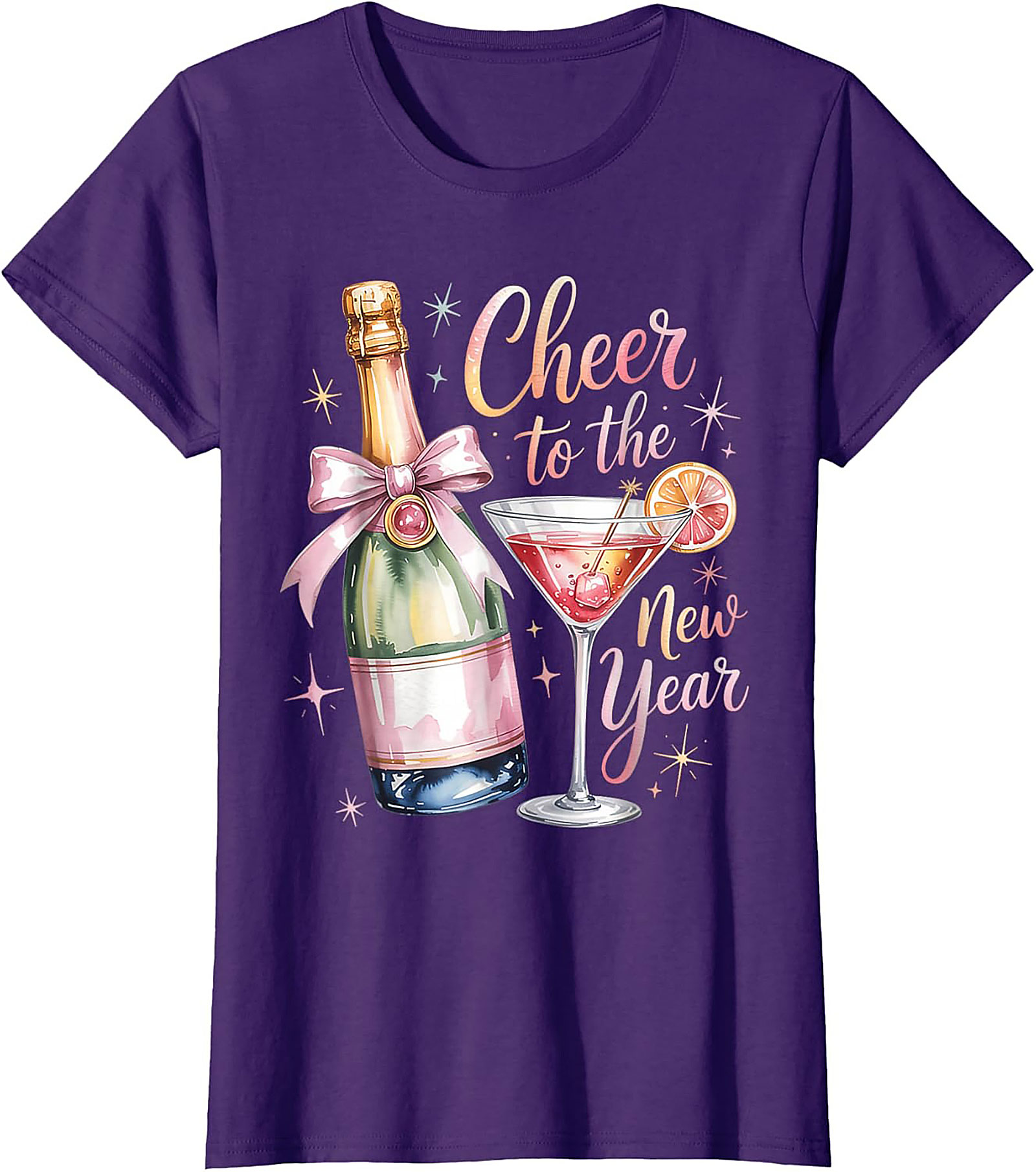 New Year's Eve T-shirt Champagne Celebration Graphic Tee
