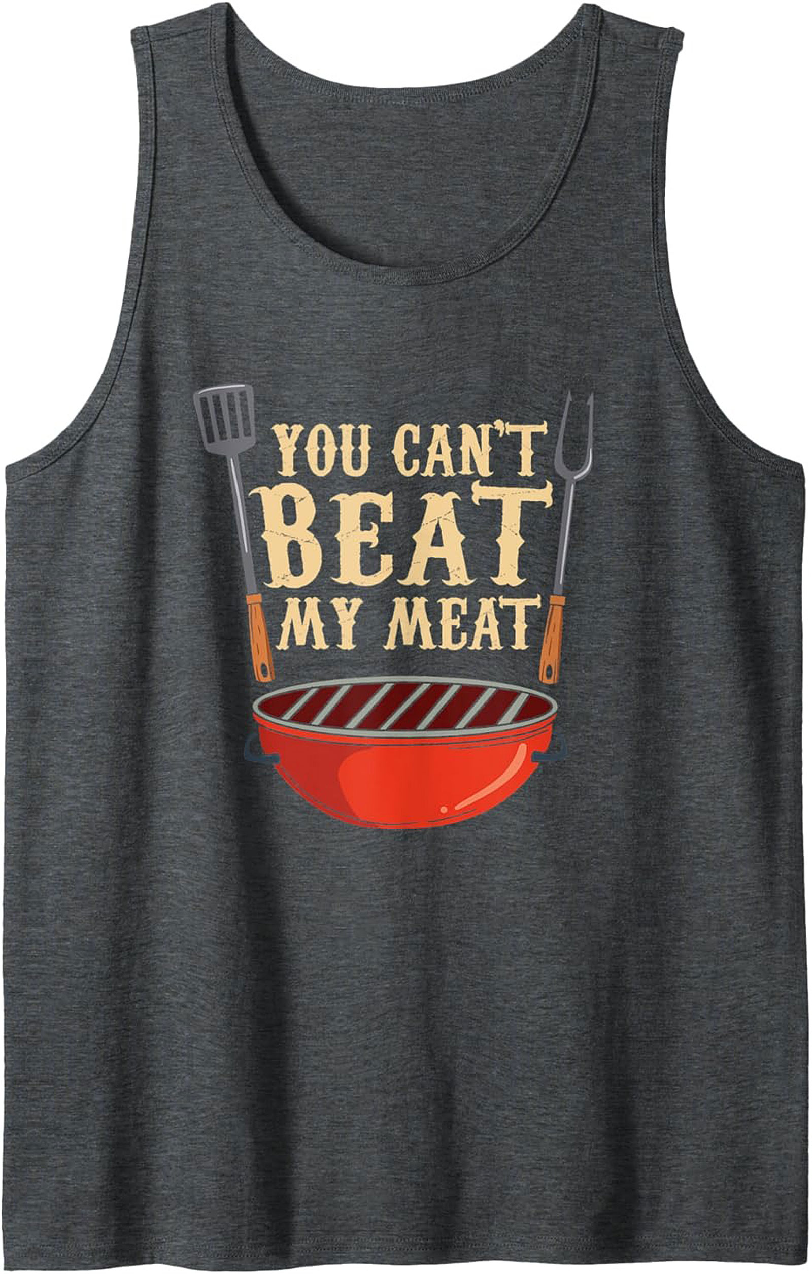 Funny BBQ Tank Top Grilling Master Sleeveless Shirt
