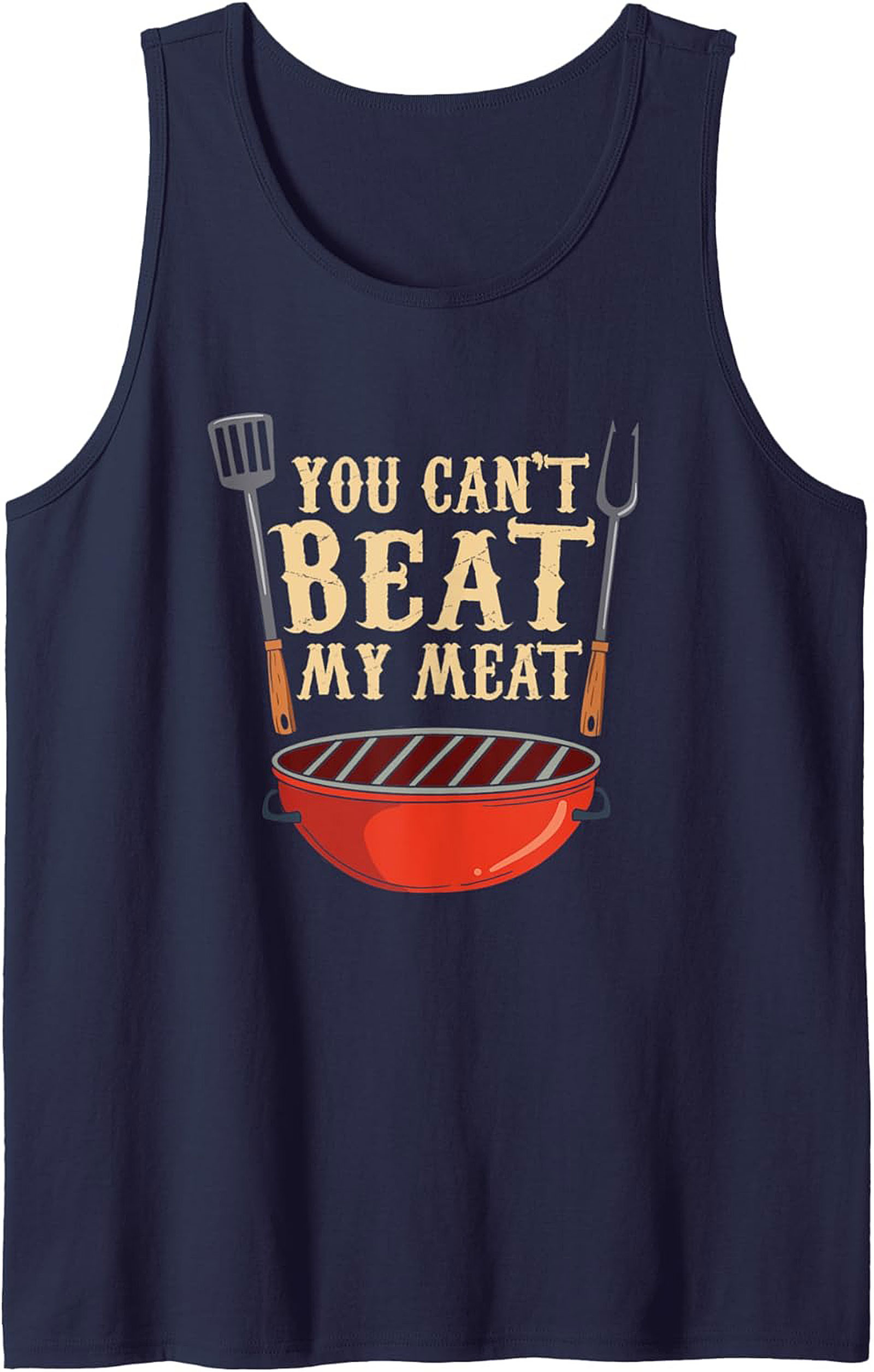 Funny BBQ Tank Top Grilling Master Sleeveless Shirt