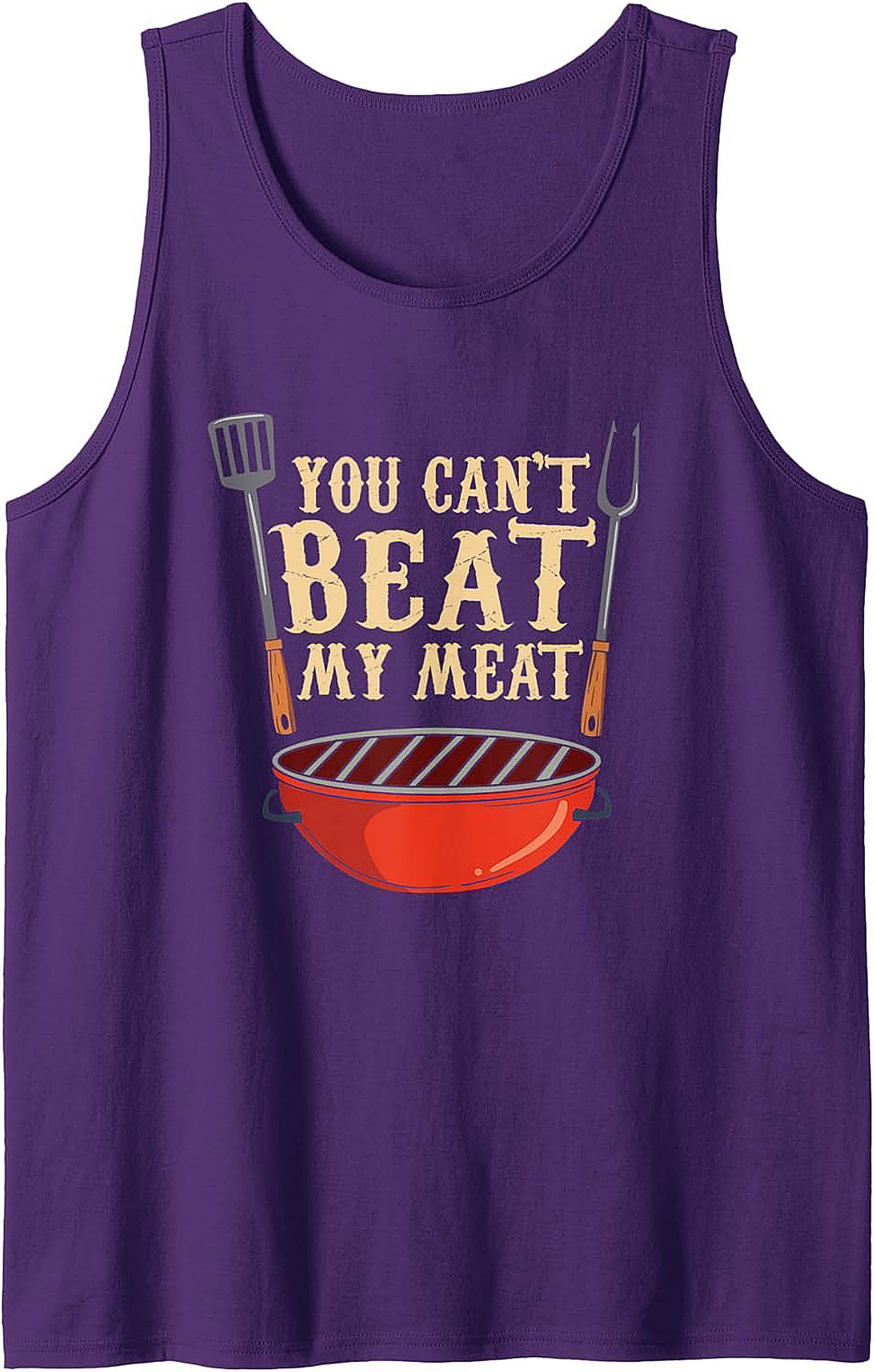 Funny BBQ Tank Top Grilling Master Sleeveless Shirt