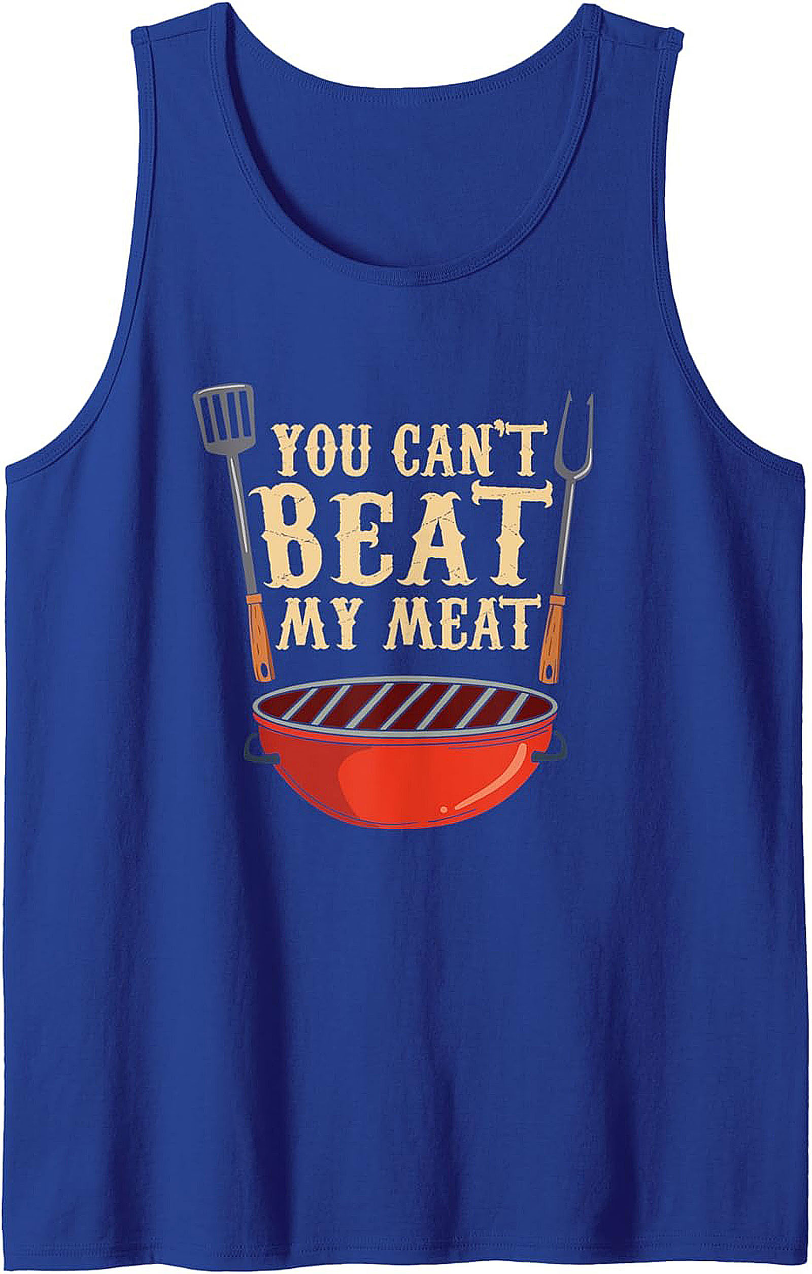Funny BBQ Tank Top Grilling Master Sleeveless Shirt