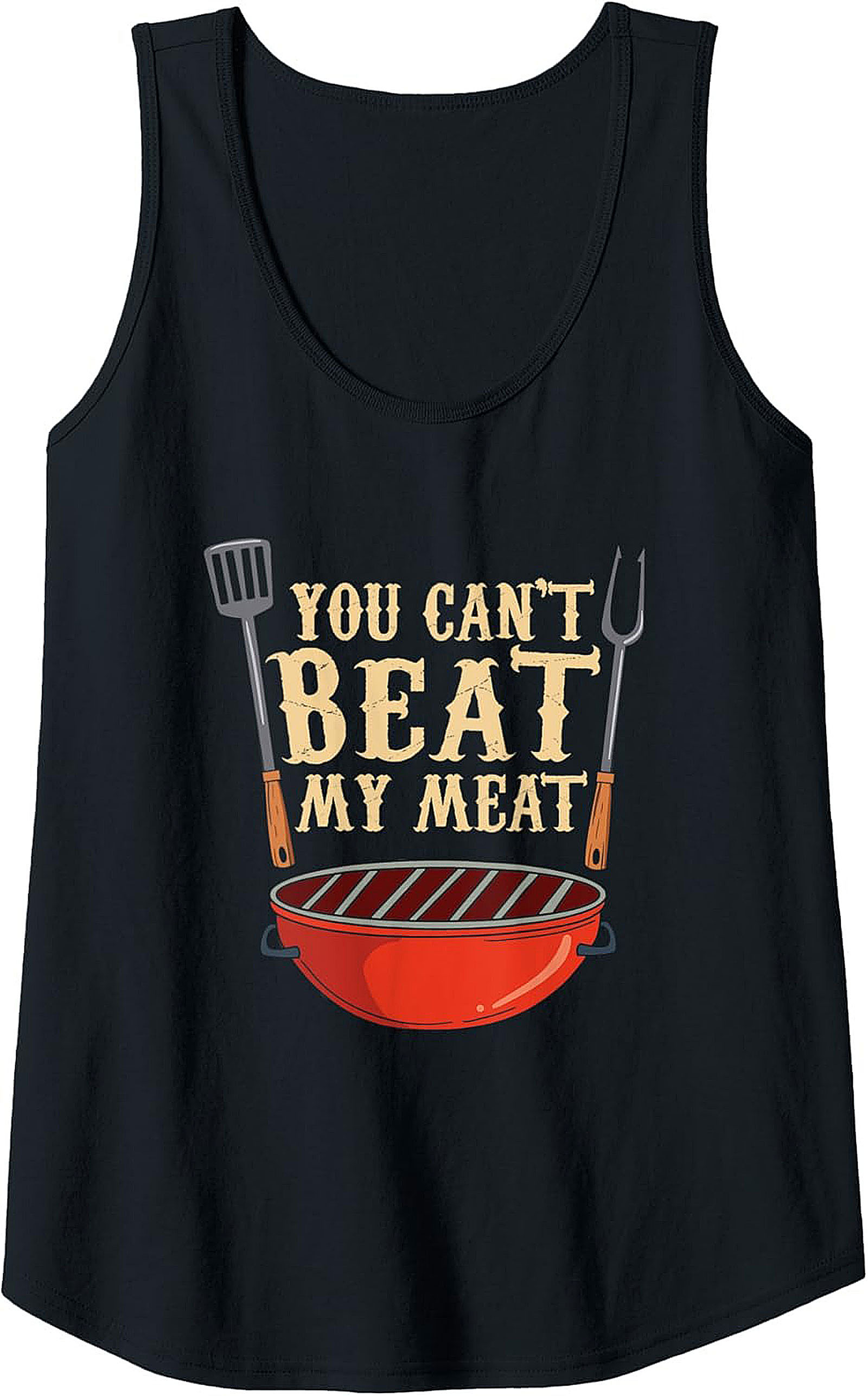 Funny BBQ Tank Top Grilling Master Sleeveless Shirt