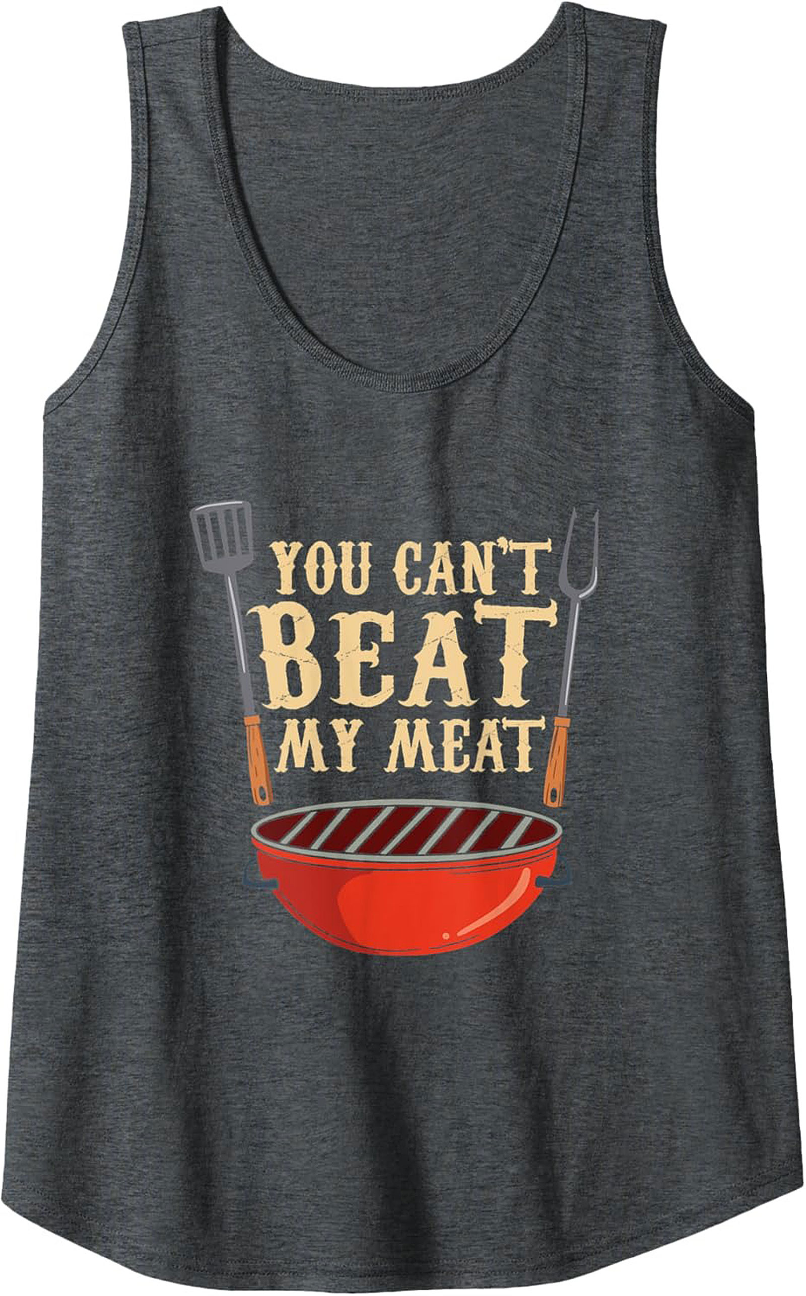 Funny BBQ Tank Top Grilling Master Sleeveless Shirt