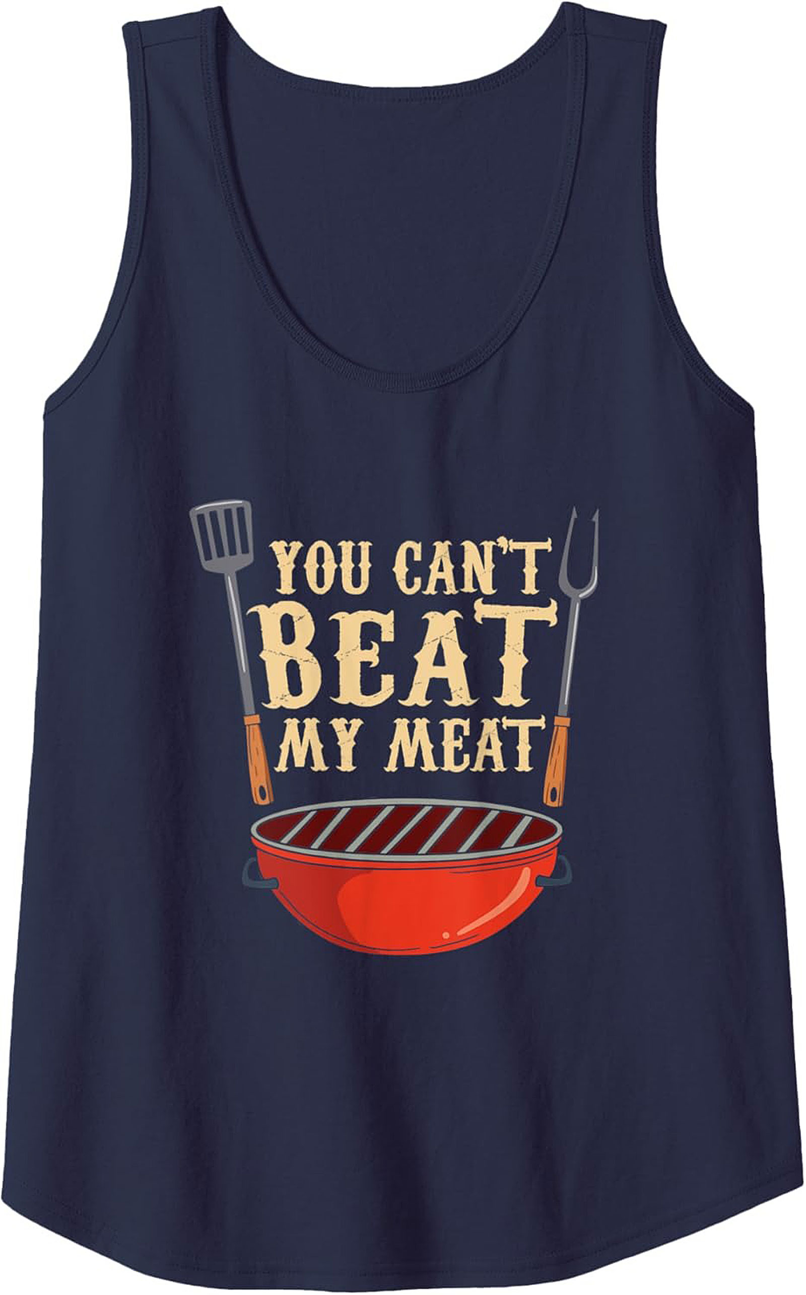 Funny BBQ Tank Top Grilling Master Sleeveless Shirt