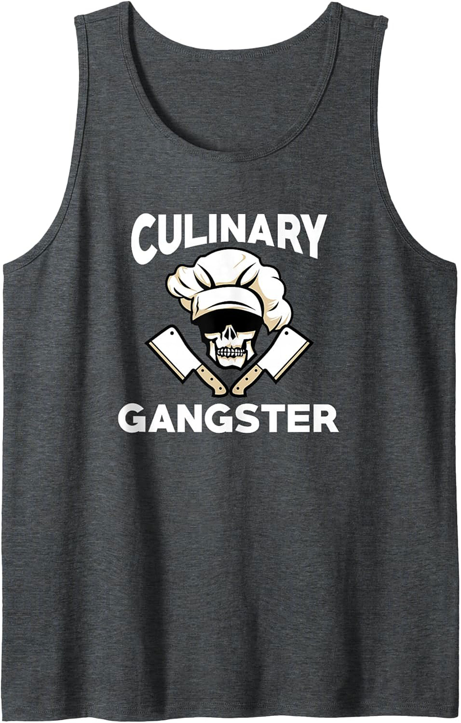 Culinary Gangster Tank Top Chef Skull Sleeveless Shirt