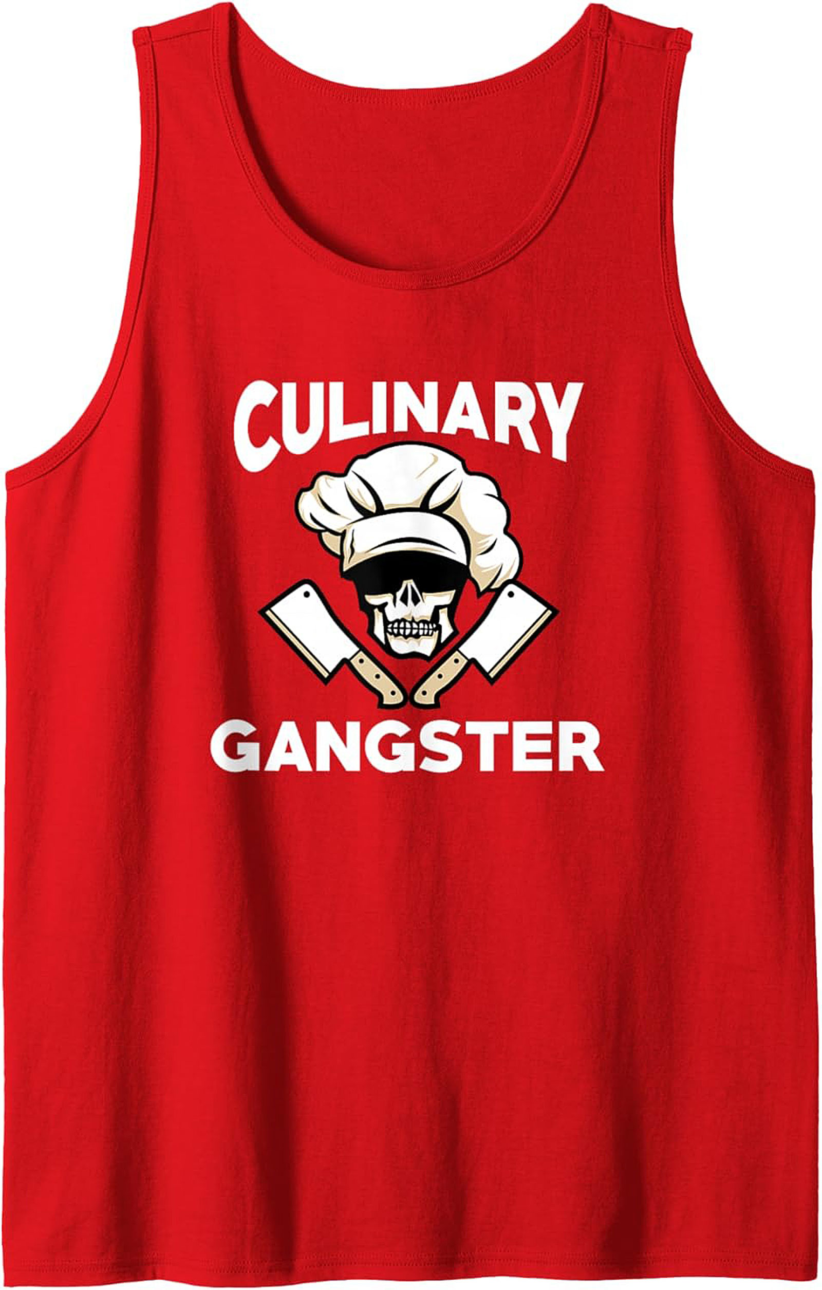 Culinary Gangster Tank Top Chef Skull Sleeveless Shirt