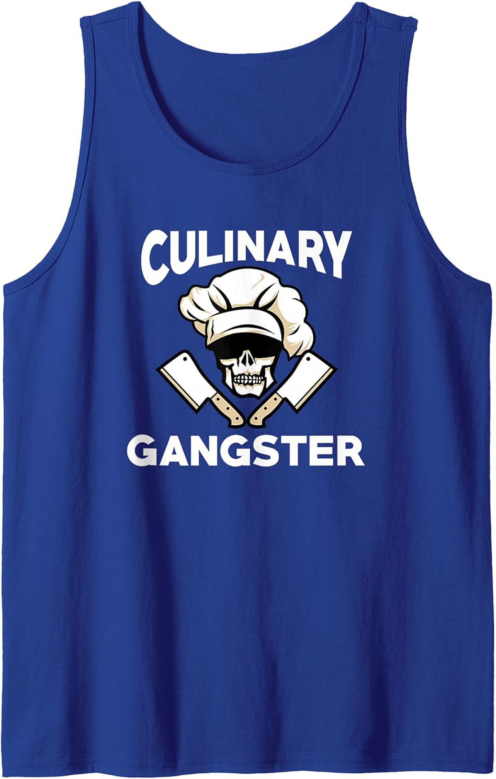 Culinary Gangster Tank Top Chef Skull Sleeveless Shirt