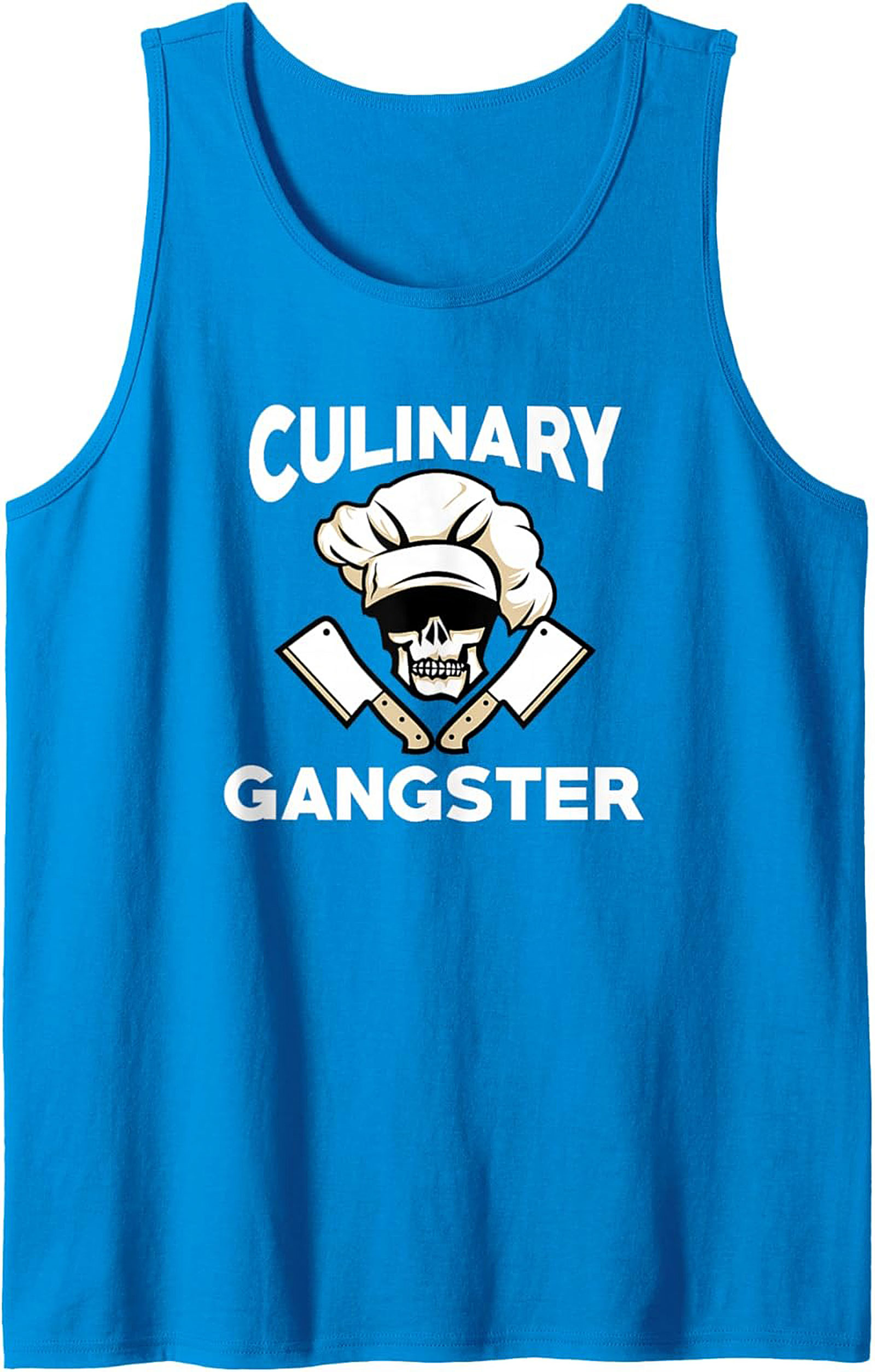 Culinary Gangster Tank Top Chef Skull Sleeveless Shirt