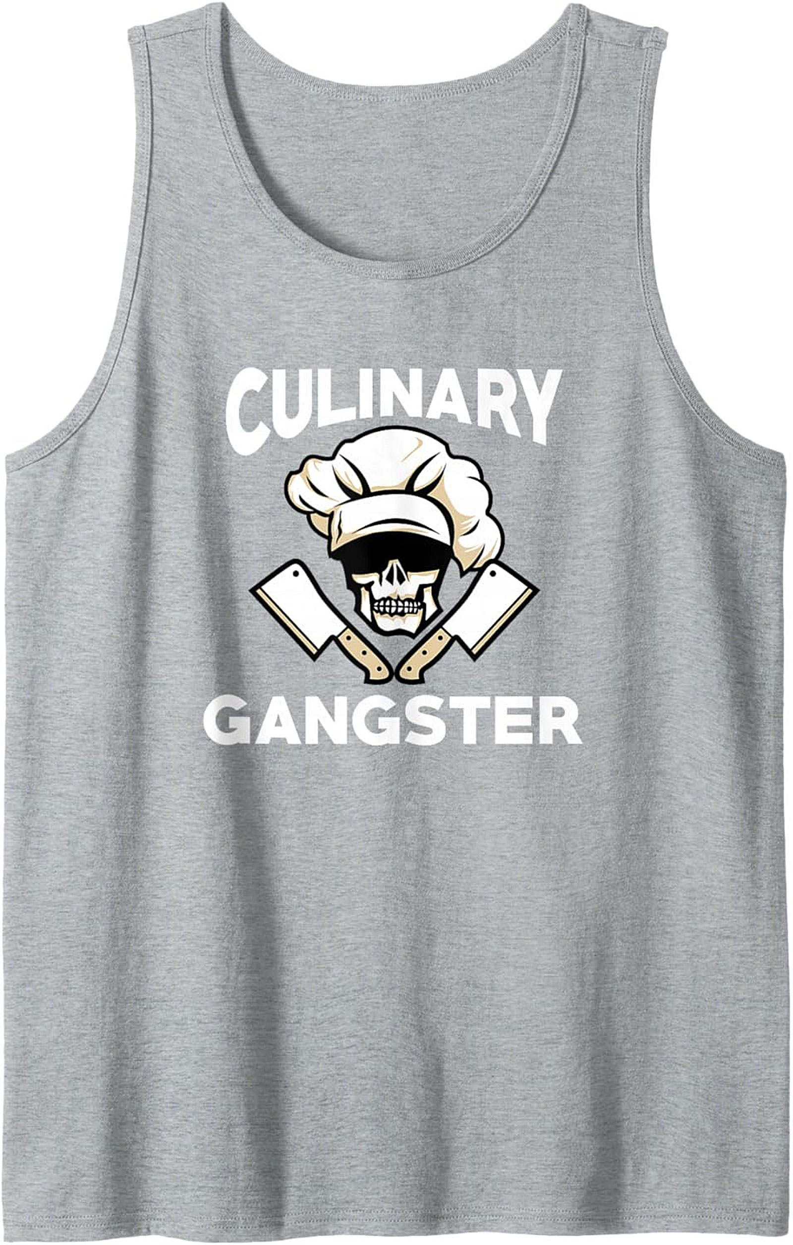 Culinary Gangster Tank Top Chef Skull Sleeveless Shirt