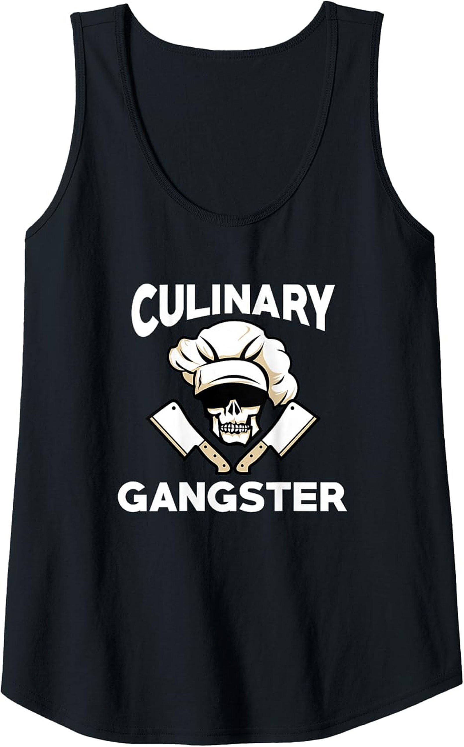 Culinary Gangster Tank Top Chef Skull Sleeveless Shirt