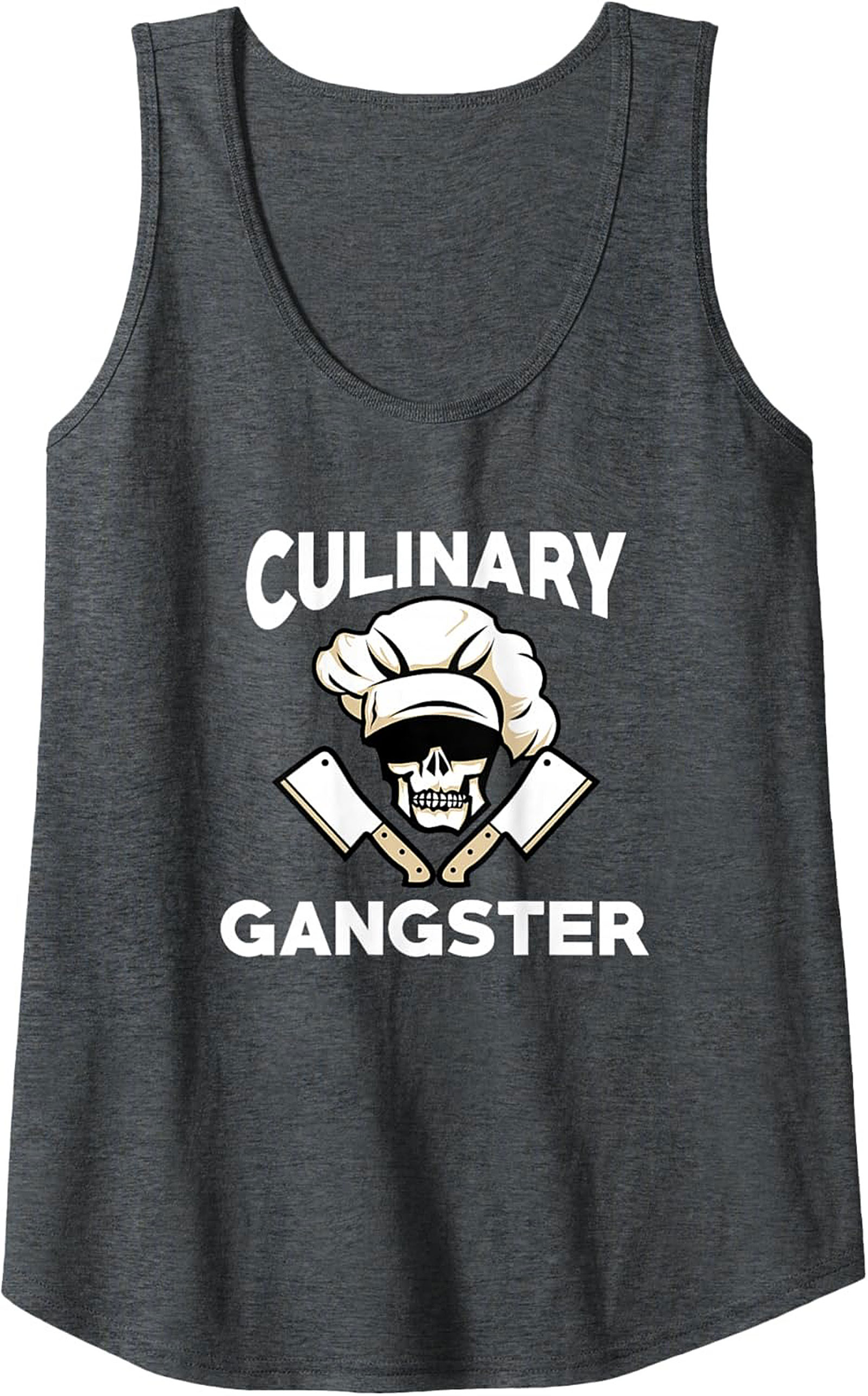 Culinary Gangster Tank Top Chef Skull Sleeveless Shirt