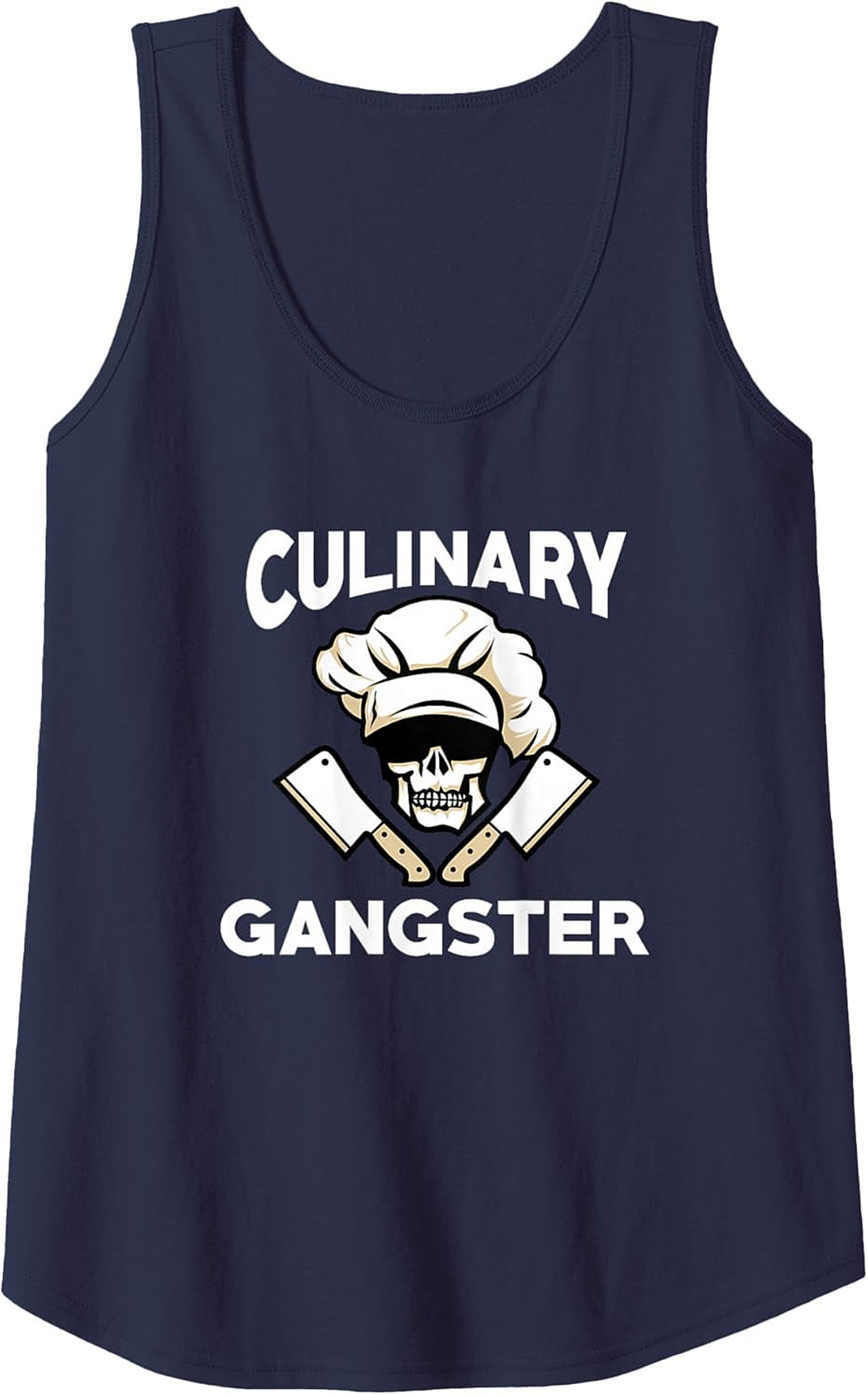 Culinary Gangster Tank Top Chef Skull Sleeveless Shirt