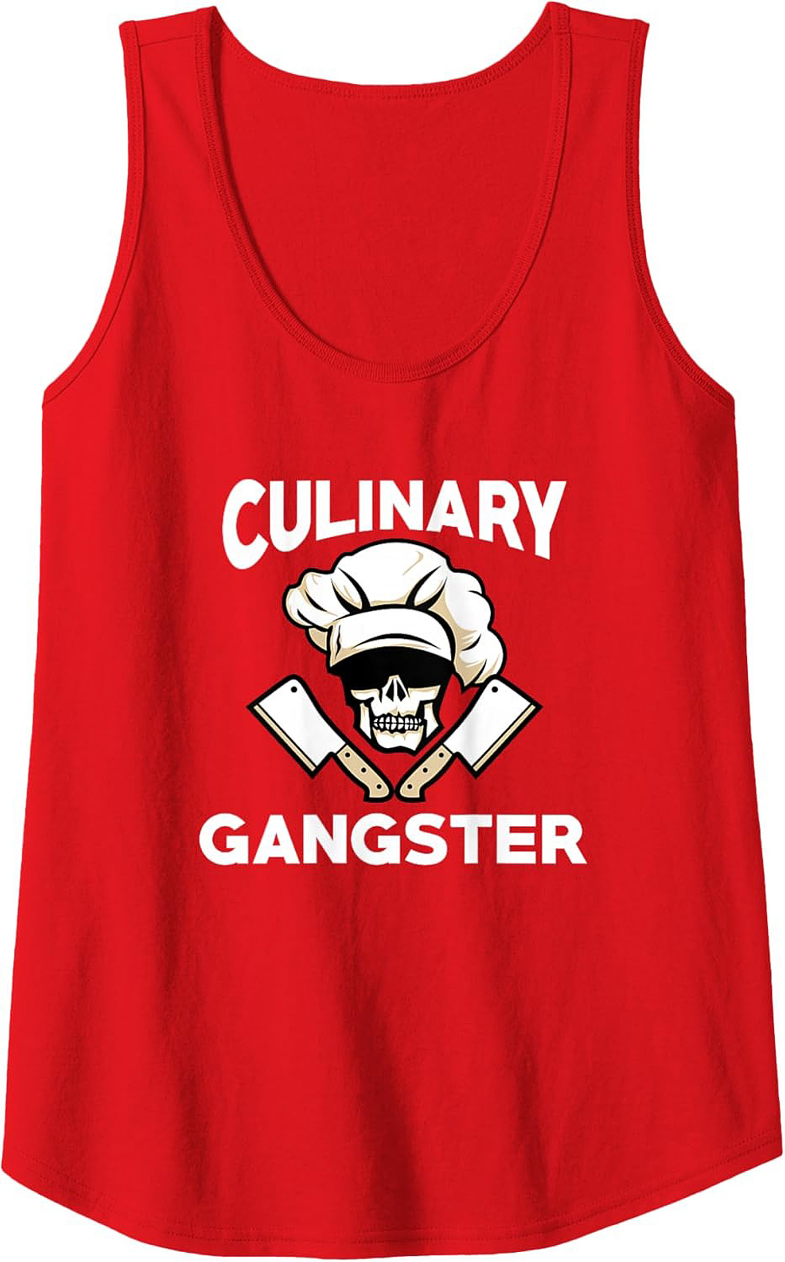 Culinary Gangster Tank Top Chef Skull Sleeveless Shirt