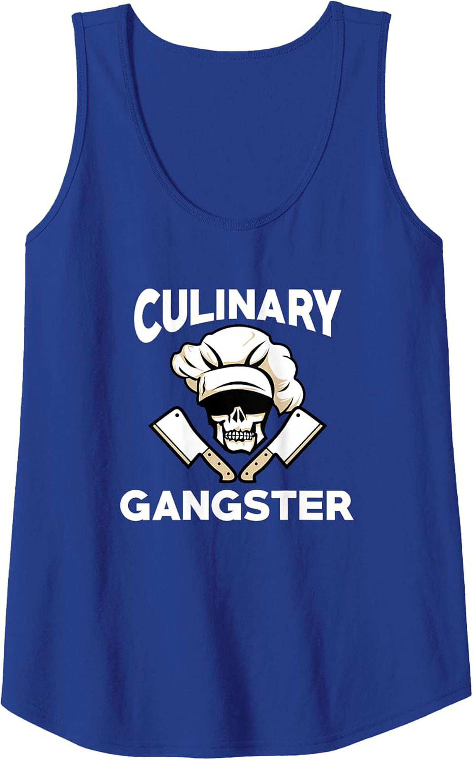 Culinary Gangster Tank Top Chef Skull Sleeveless Shirt