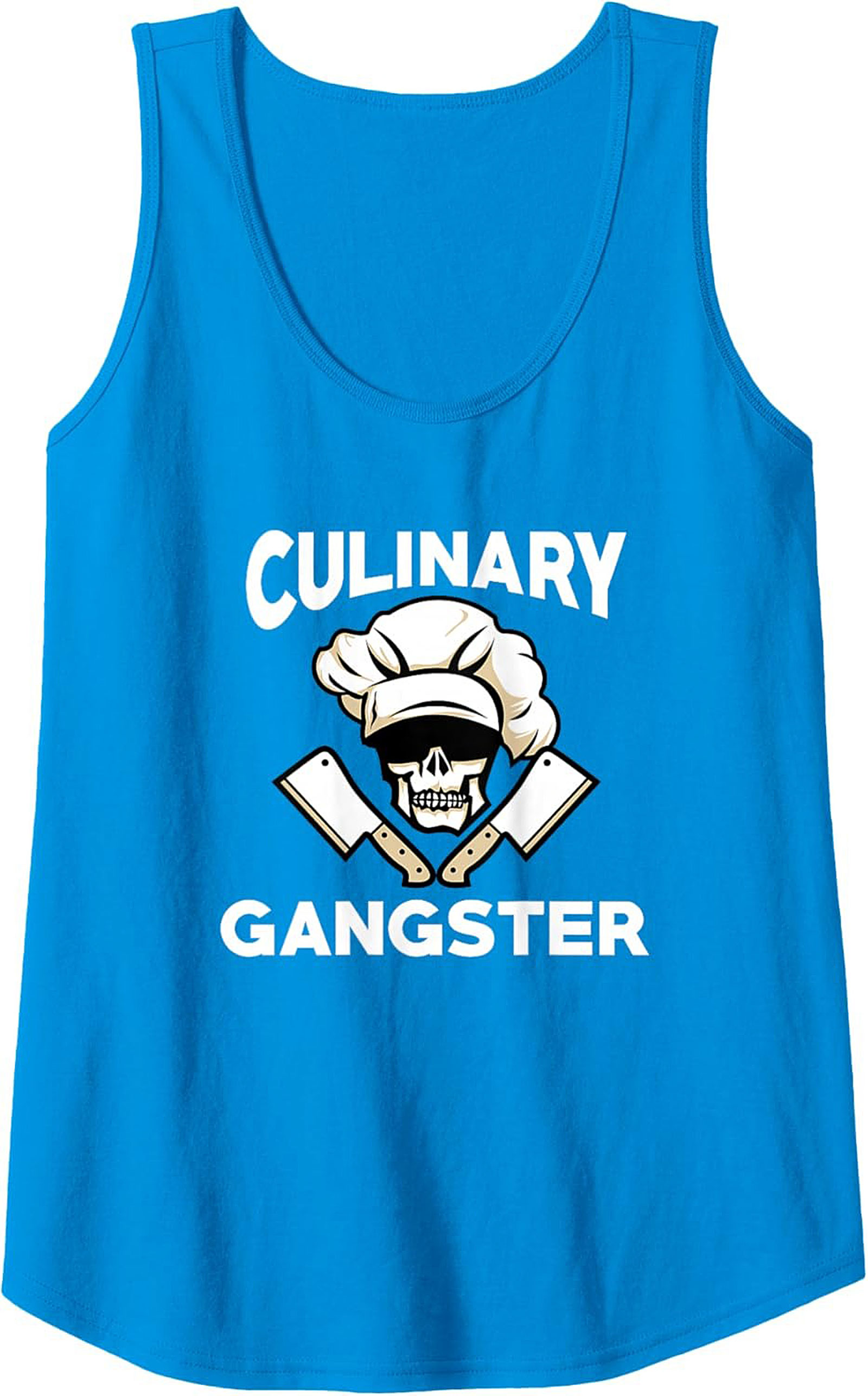 Culinary Gangster Tank Top Chef Skull Sleeveless Shirt