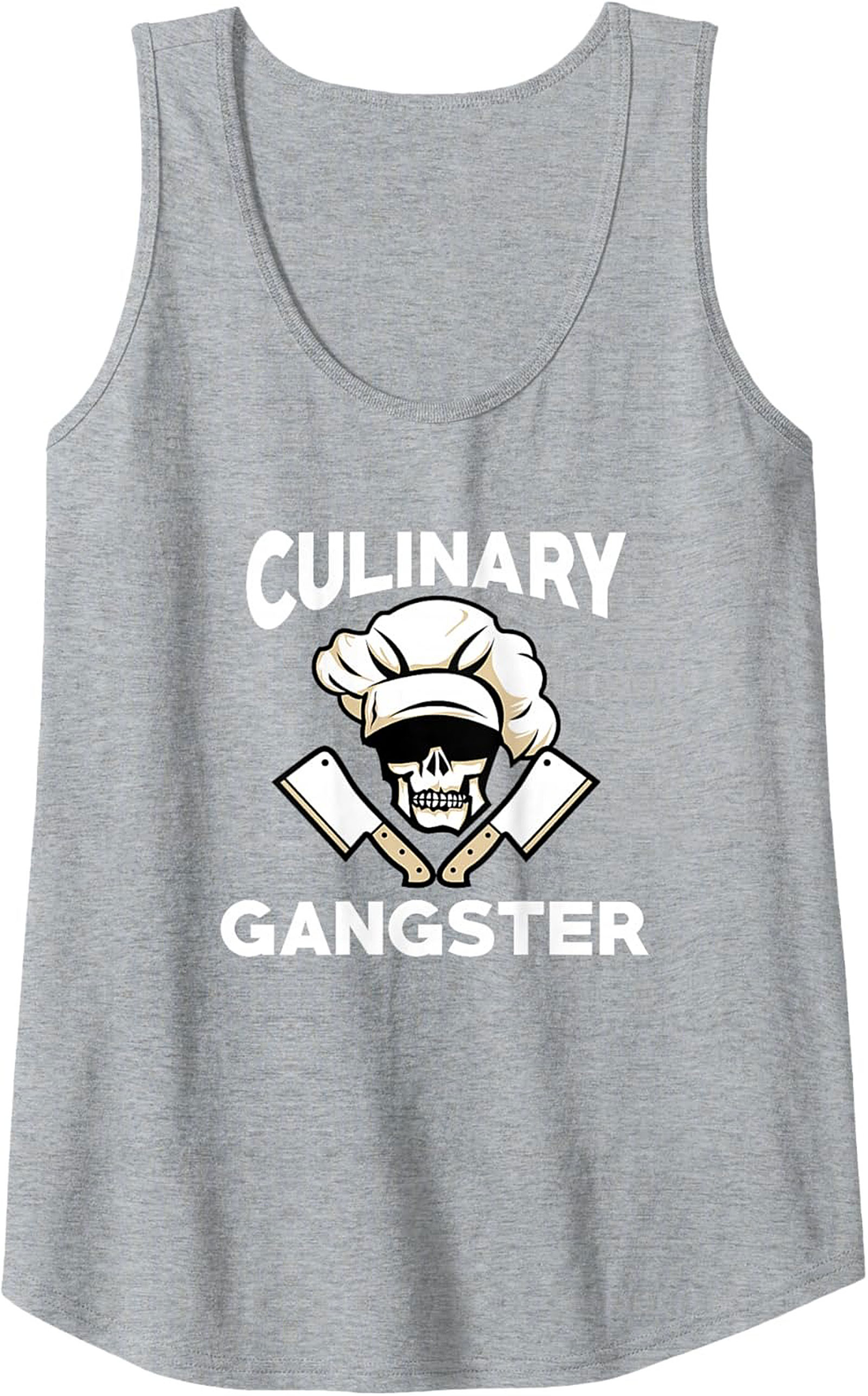 Culinary Gangster Tank Top Chef Skull Sleeveless Shirt