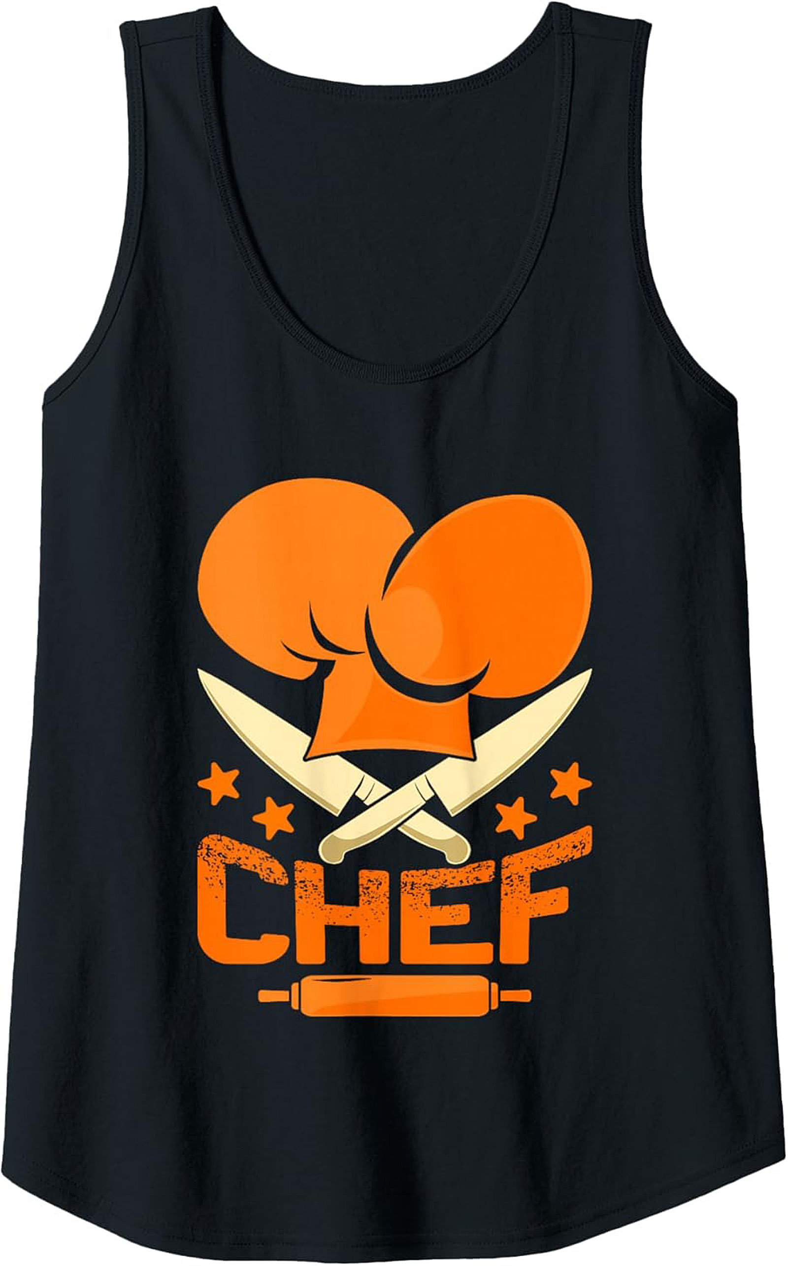 Chef Tank Top Culinary Graphic Tank for Summer Wear