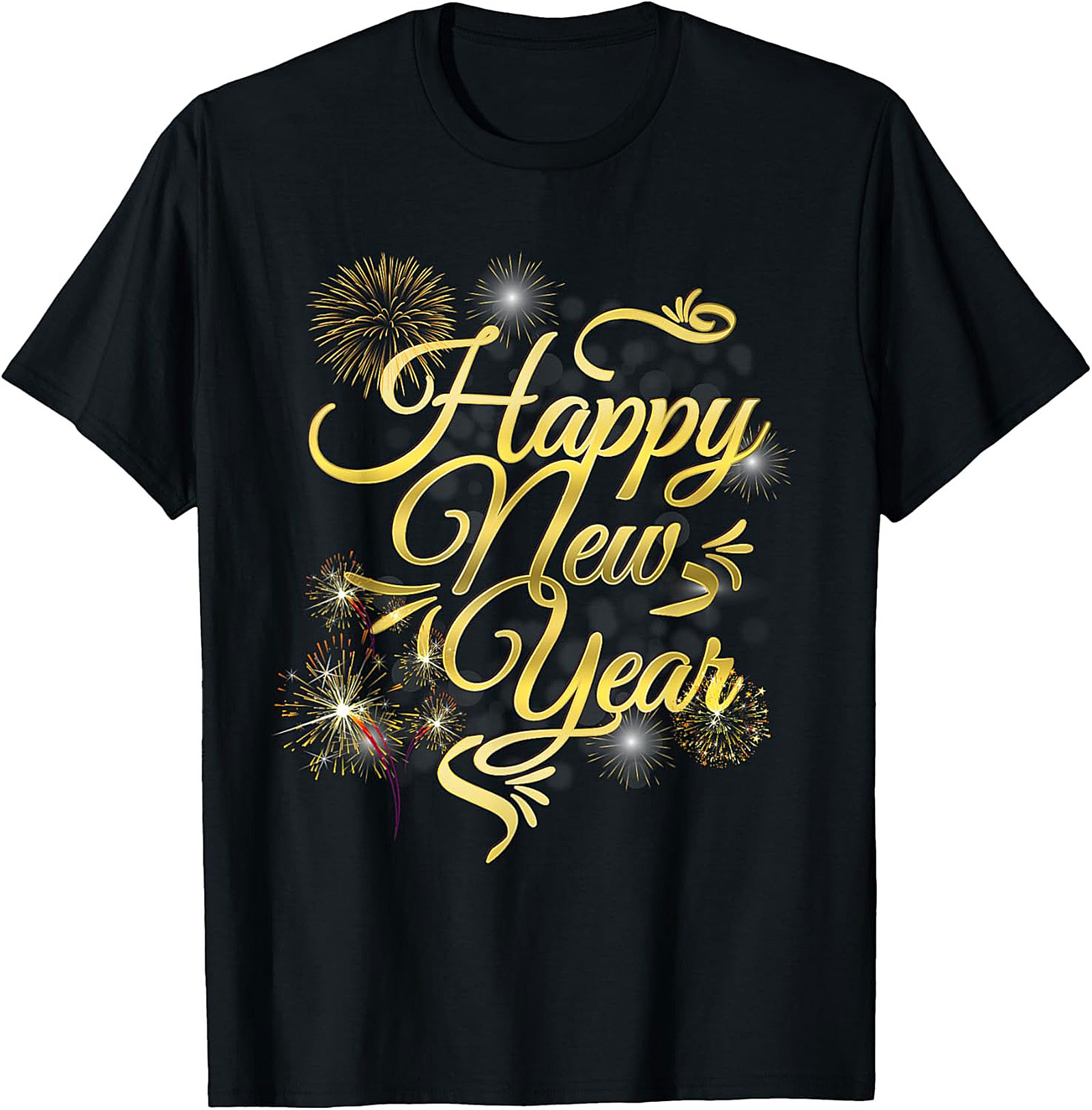 Happy New Year Graphic Tee Festive Unisex Shirt