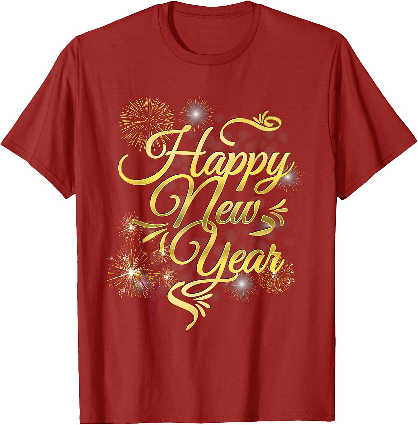 Happy New Year Graphic Tee Festive Unisex Shirt