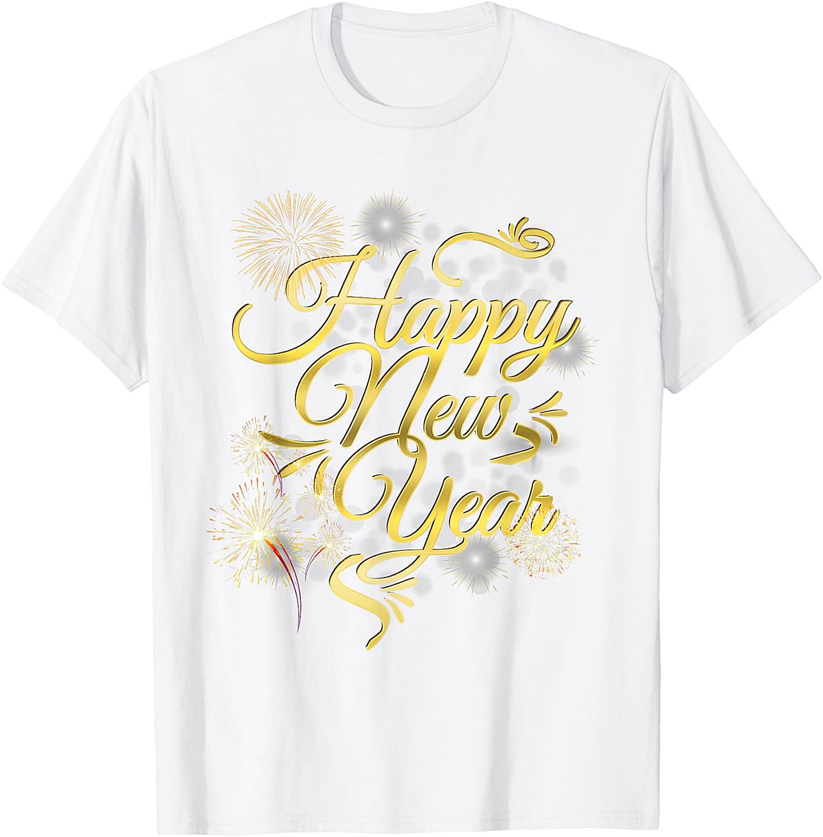Happy New Year Graphic Tee Festive Unisex Shirt