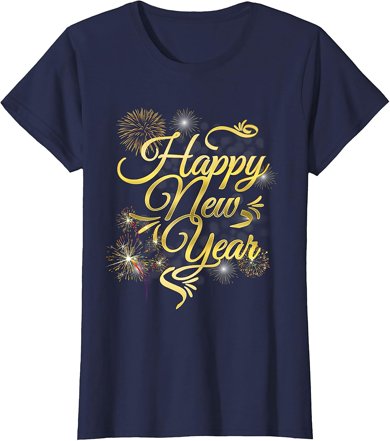 Happy New Year Graphic Tee Festive Unisex Shirt