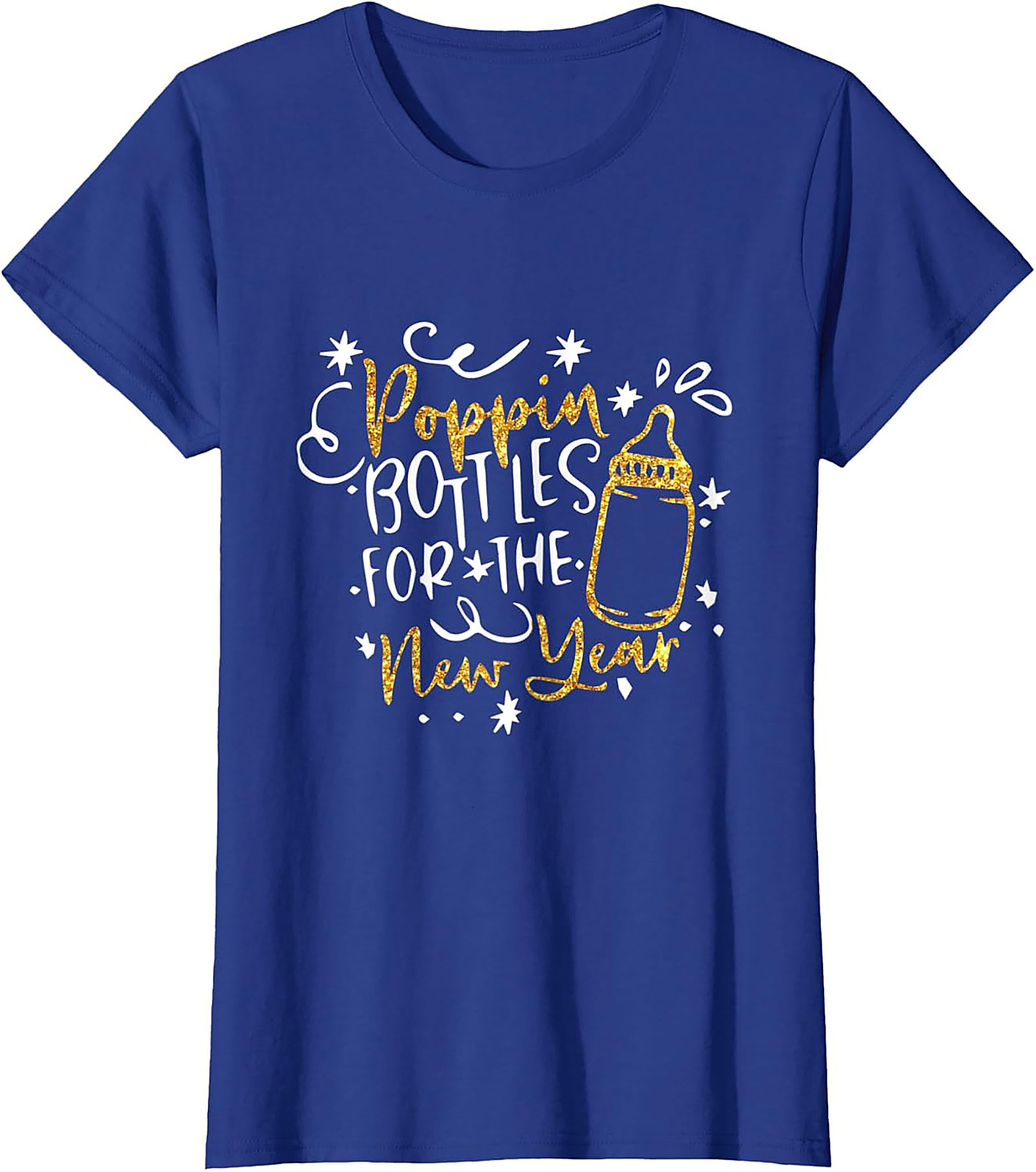 Poppin' Bottles New Year Baby T-shirt Funny Unisex Tee