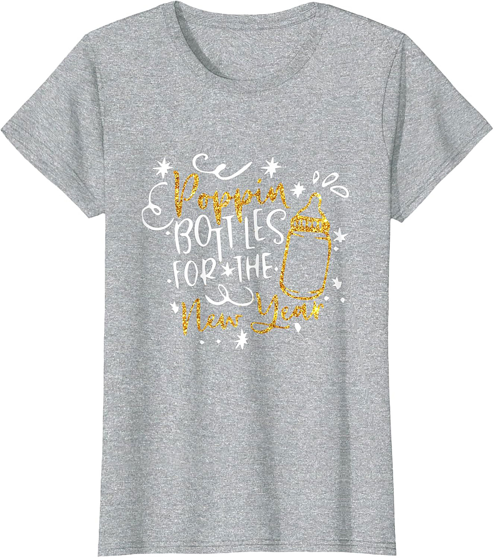Poppin' Bottles New Year Baby T-shirt Funny Unisex Tee