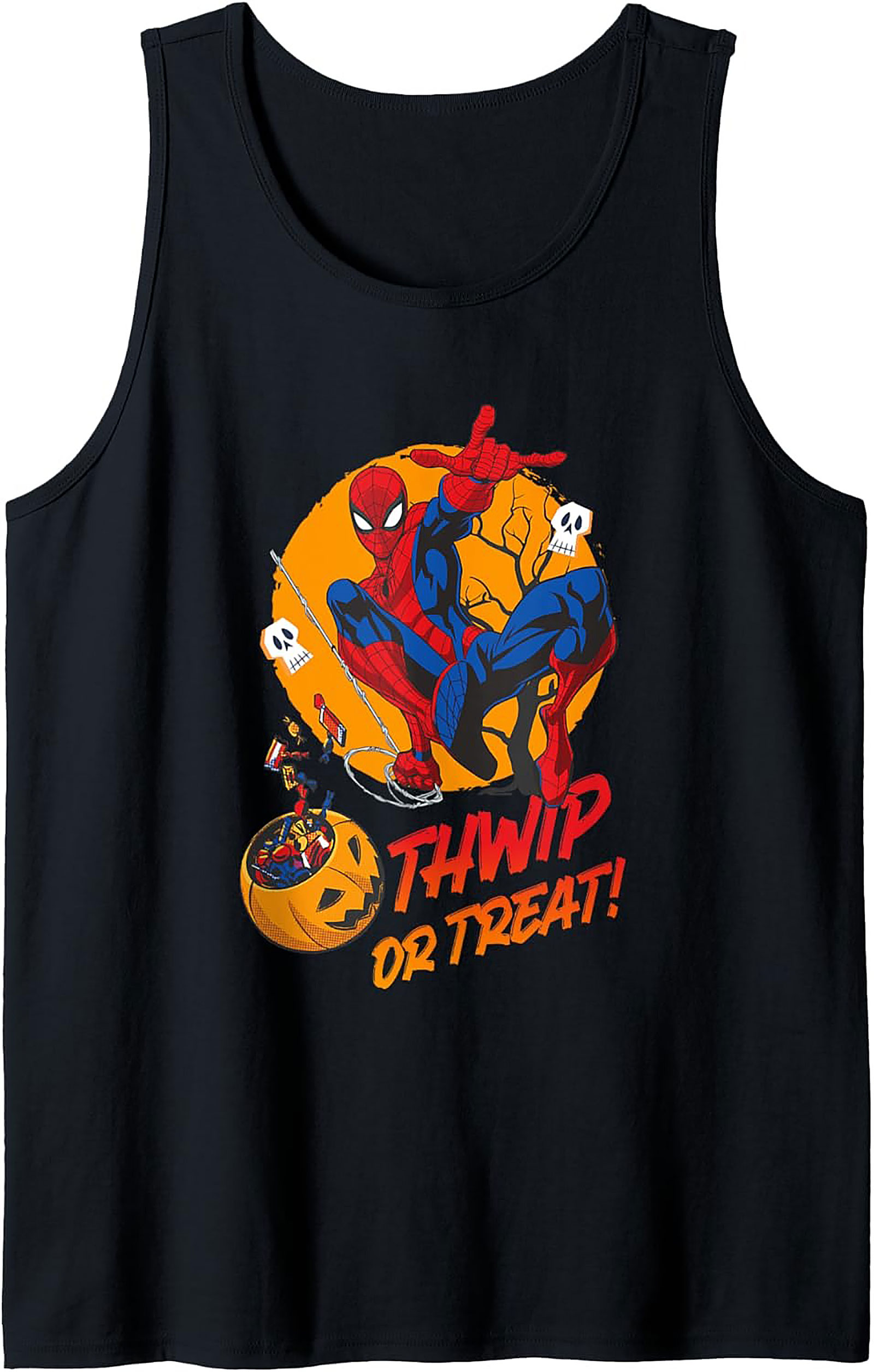 Spider-Man "Thwip or Treat" Halloween Graphic Tank Top | Marvel
